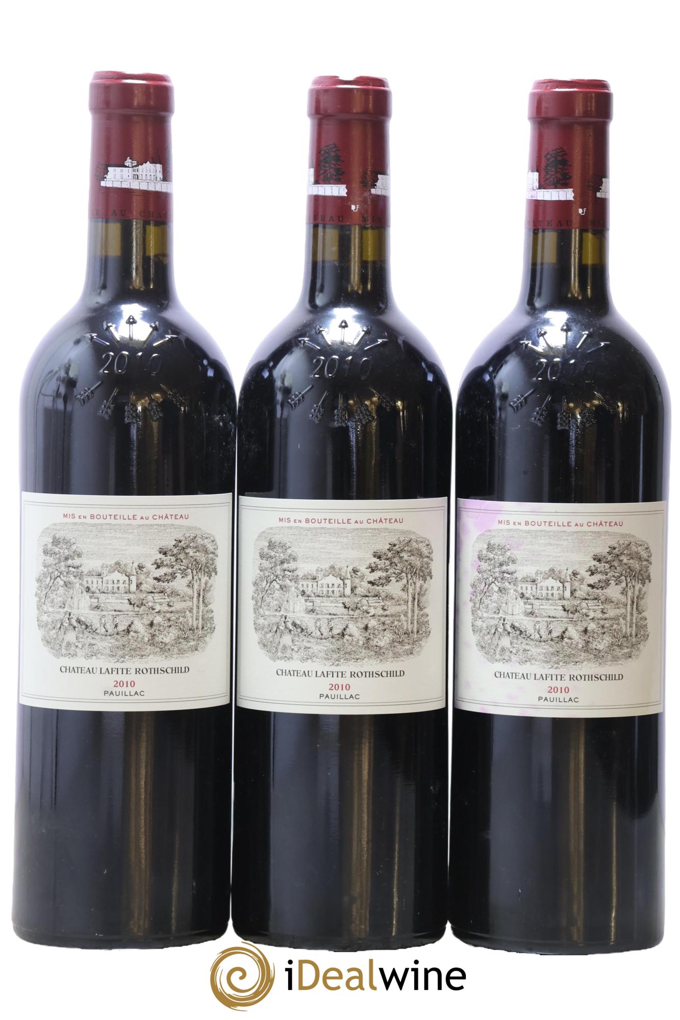 Château Lafite Rothschild 1er Grand Cru Classé 2010 - Lotto di 3 bottiglie - 0