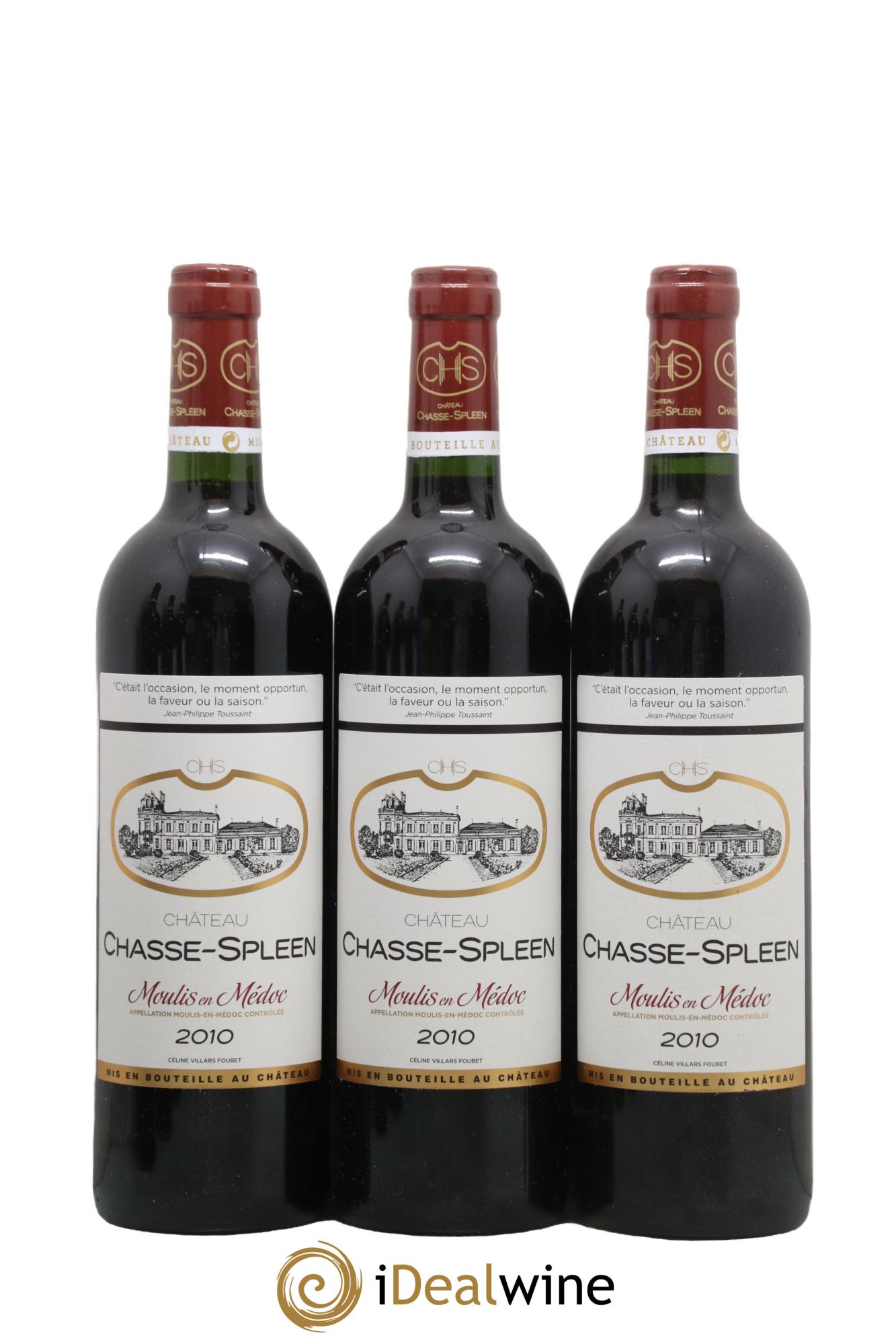 Château Chasse Spleen 2010 - Lot de 6 bouteilles - 1