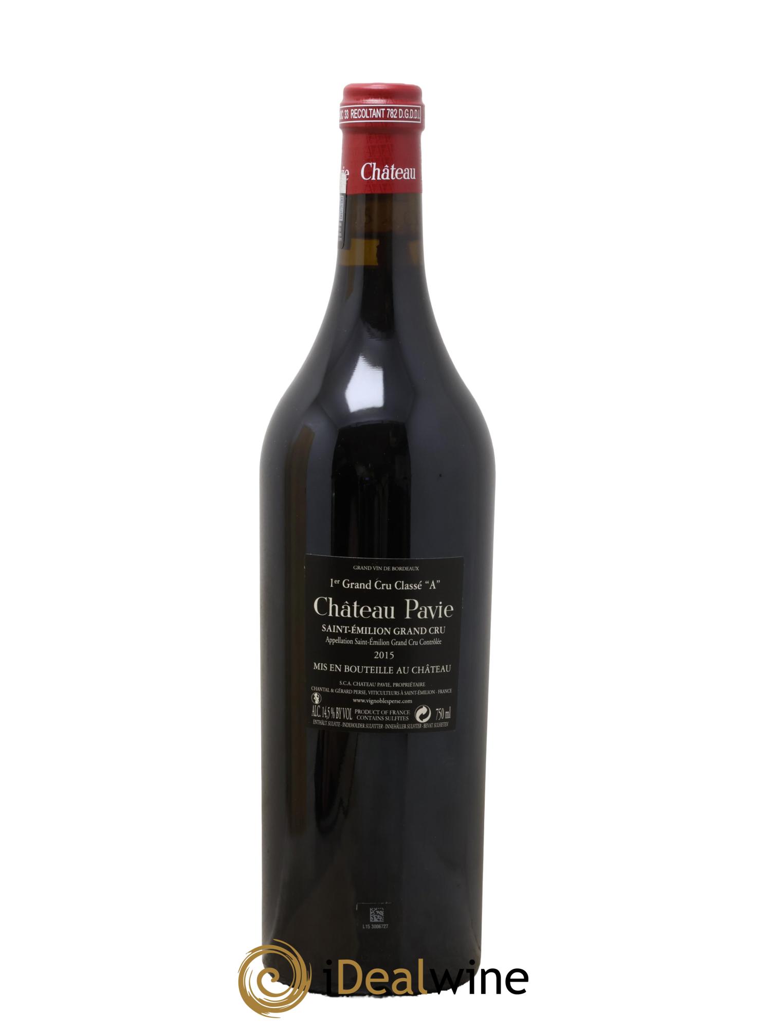 Château Pavie 1er Grand Cru Classé A  2015 - Posten von 1 Flasche - 2