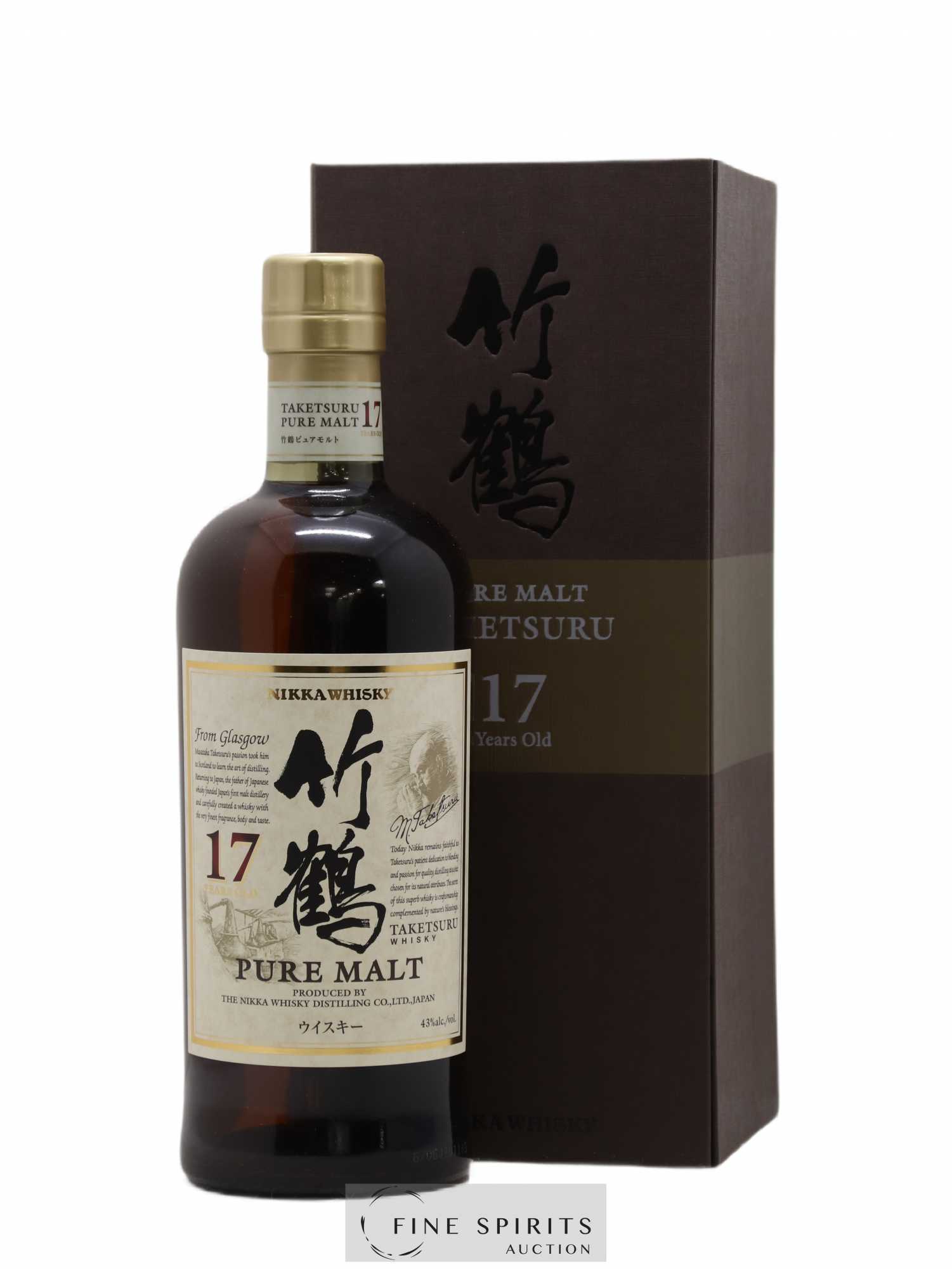 Taketsuru 17 years Of. Pure Malt Nikka Whisky - Lot de 1 bouteille - 0