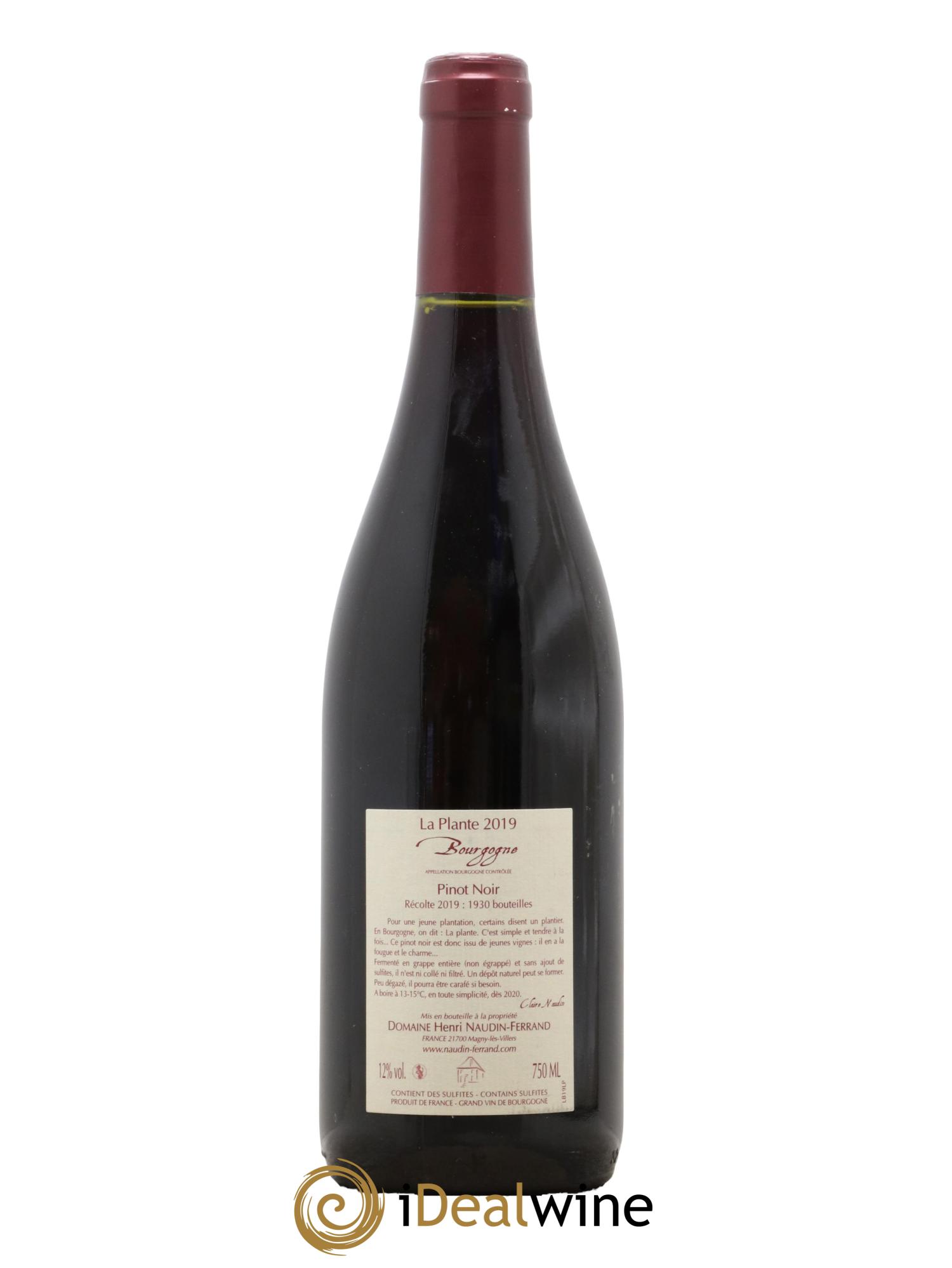 Bourgogne La Plante Domaine Naudin Ferrand 2019 - Lot de 1 bouteille - 1