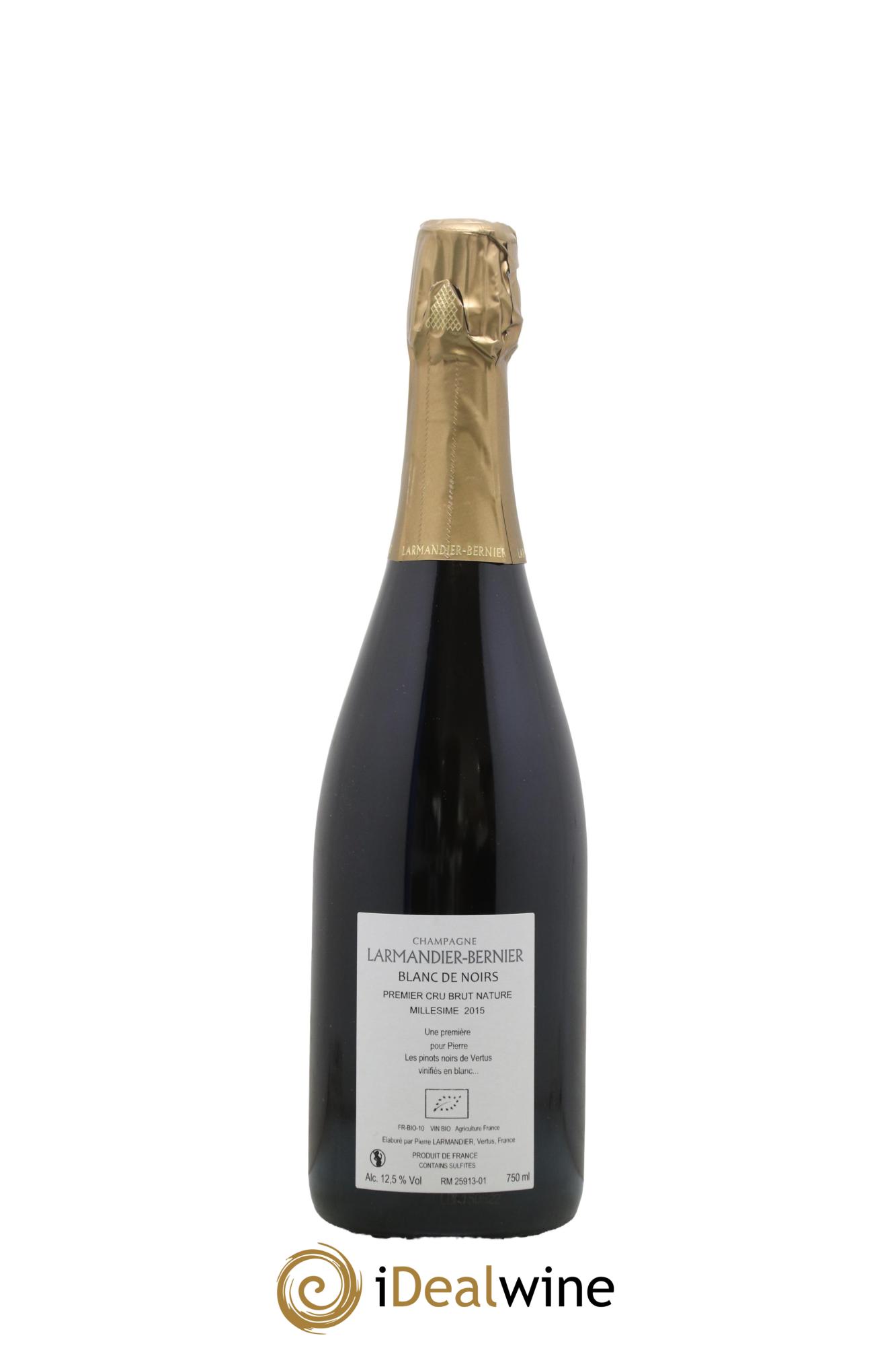 Blanc de Noirs 1er Cru Brut Nature Larmandier-Bernier  2015 - Lot of 1 bottle - 1