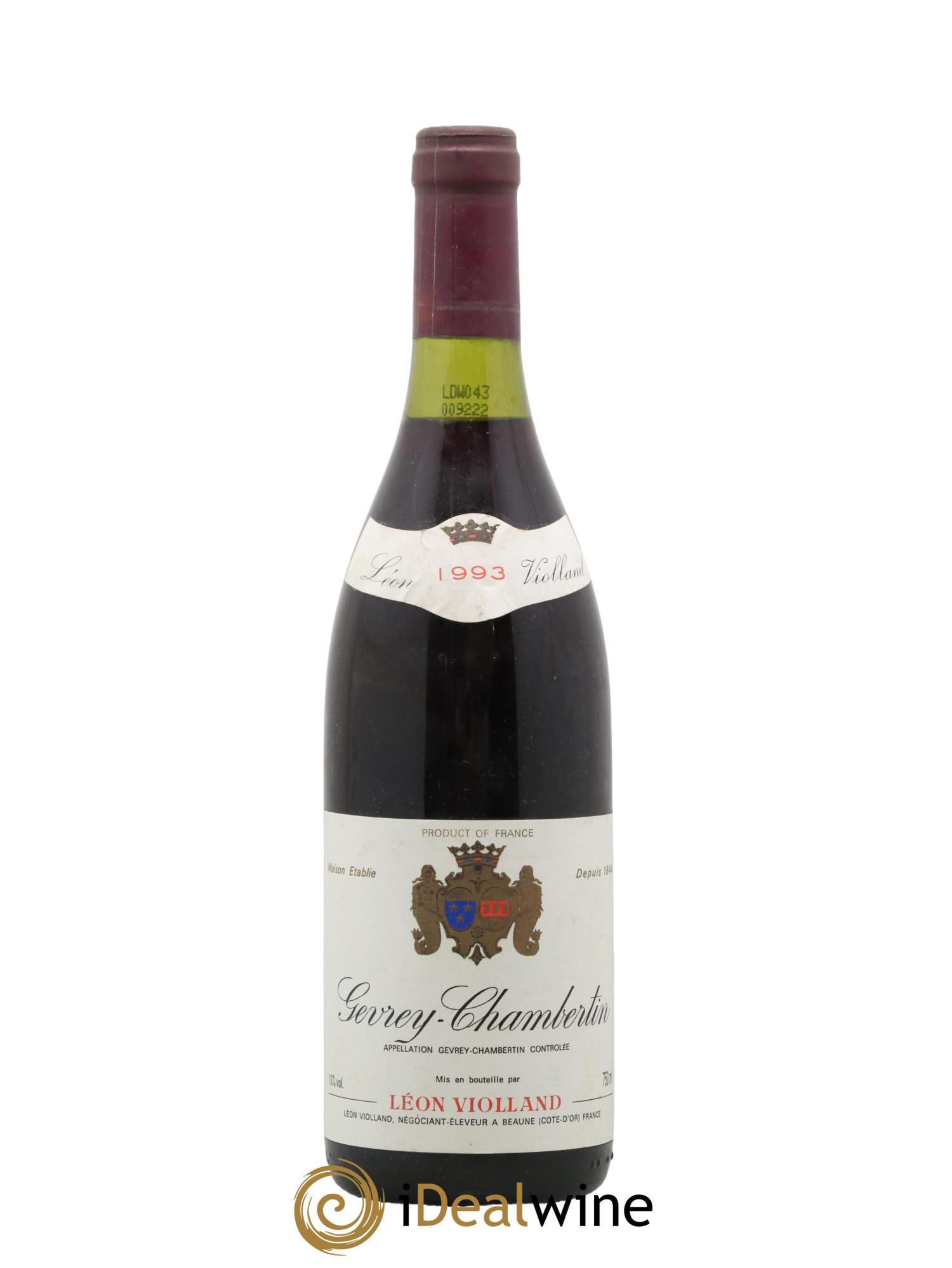 Gevrey-Chambertin Domaine Leon Violland 1993 - Lot de 1 bouteille - 0