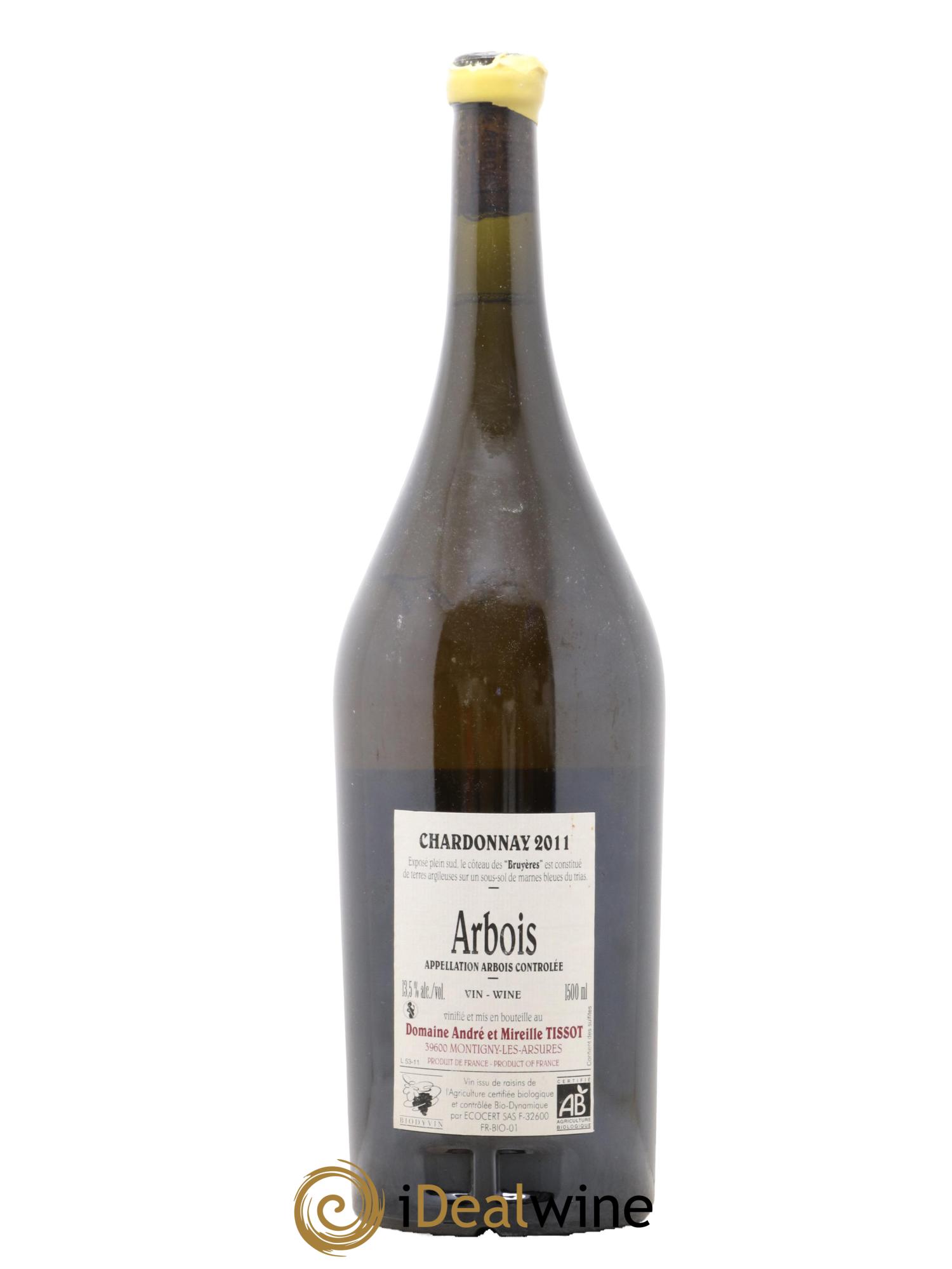 Arbois Chardonnay Les Bruyères Bénédicte et Stéphane Tissot 2011 - Lot de 1 magnum - 1