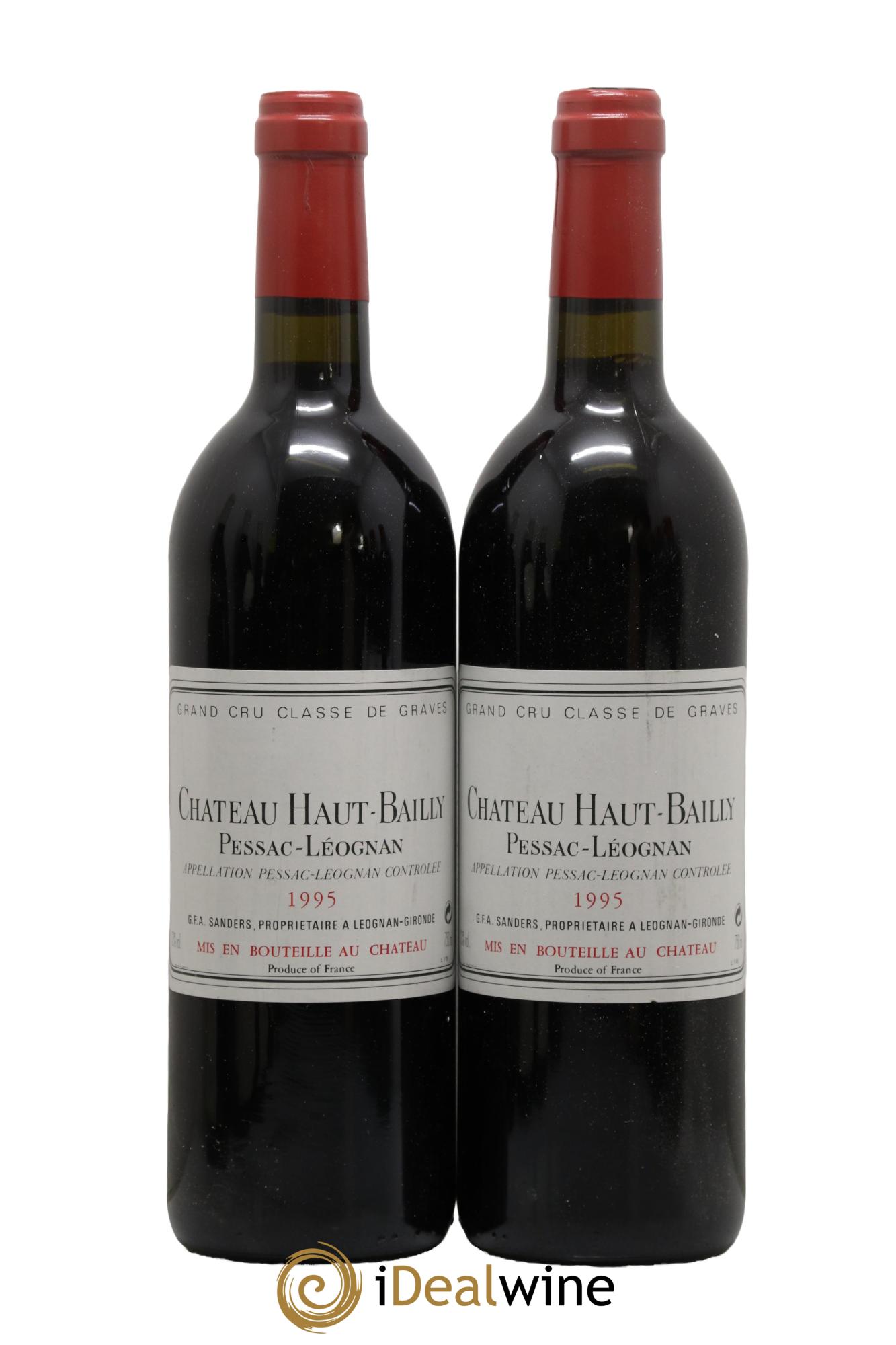 Château Haut-Bailly Cru Classé de Graves 1995 - Lotto di 2 bottiglie - 0