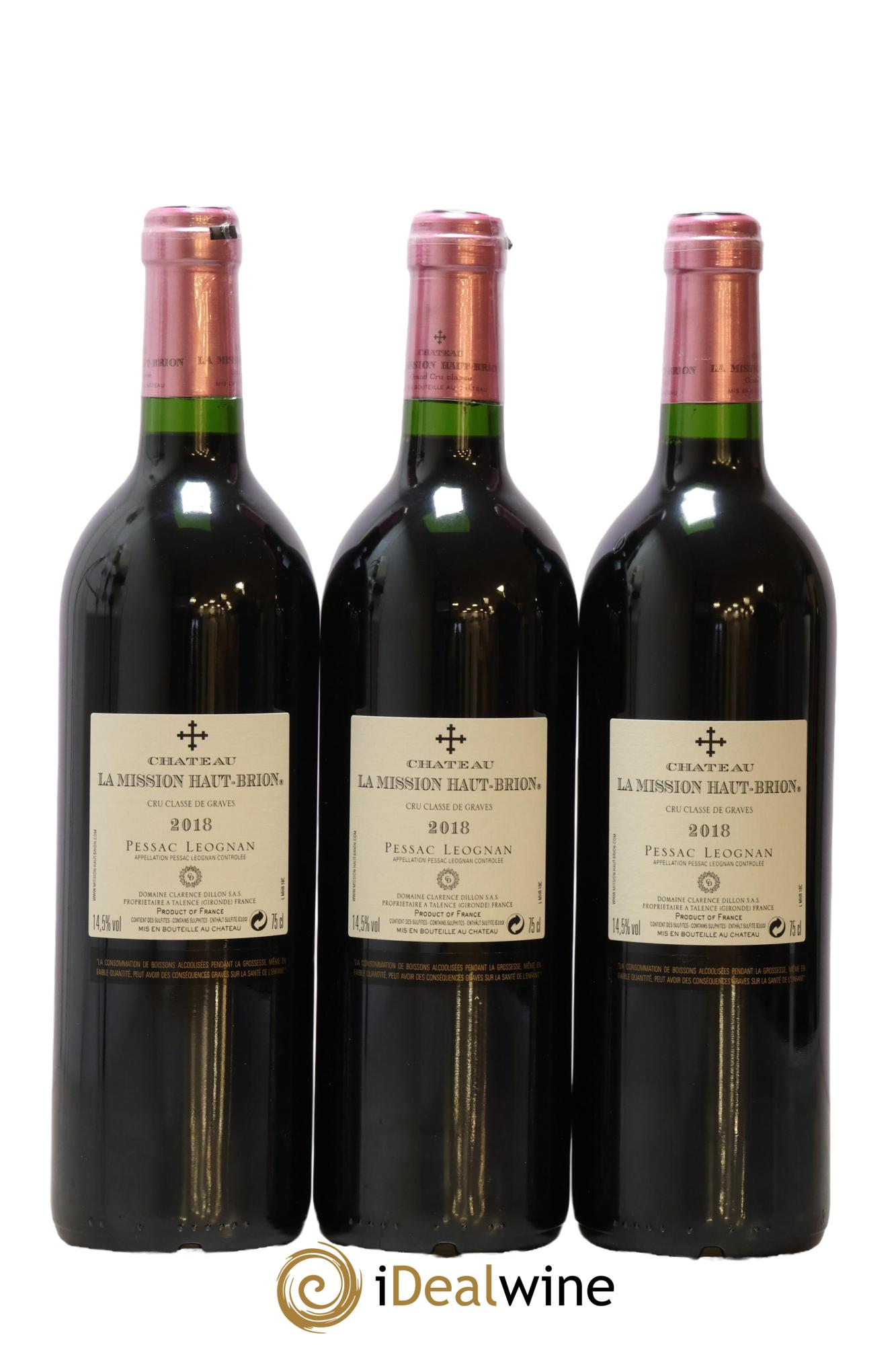 Château la Mission Haut-Brion Cru Classé de Graves 2018 - Lot of 6 bottles - 2