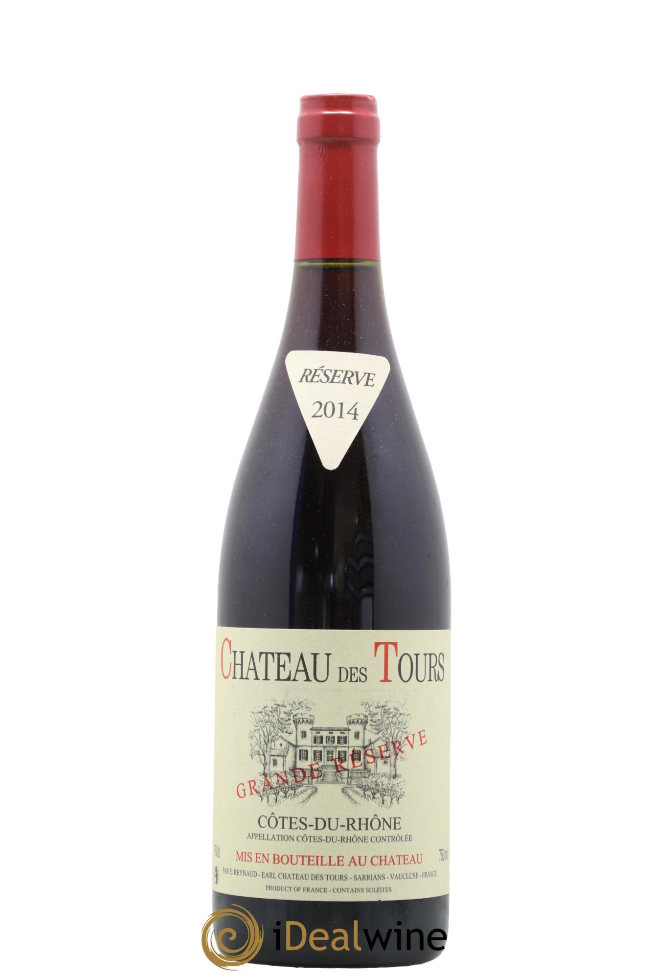 Côtes-du-Rhône Château des Tours Grande Réserve Emmanuel Reynaud 2014 - Lot de 1 bouteille - 0