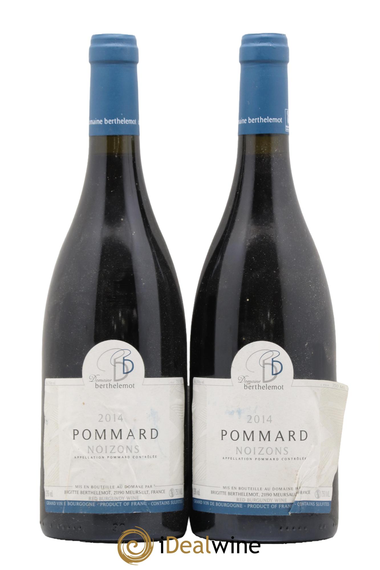 Pommard Noizons Berthelemot 2014 - Lot de 2 bouteilles - 0