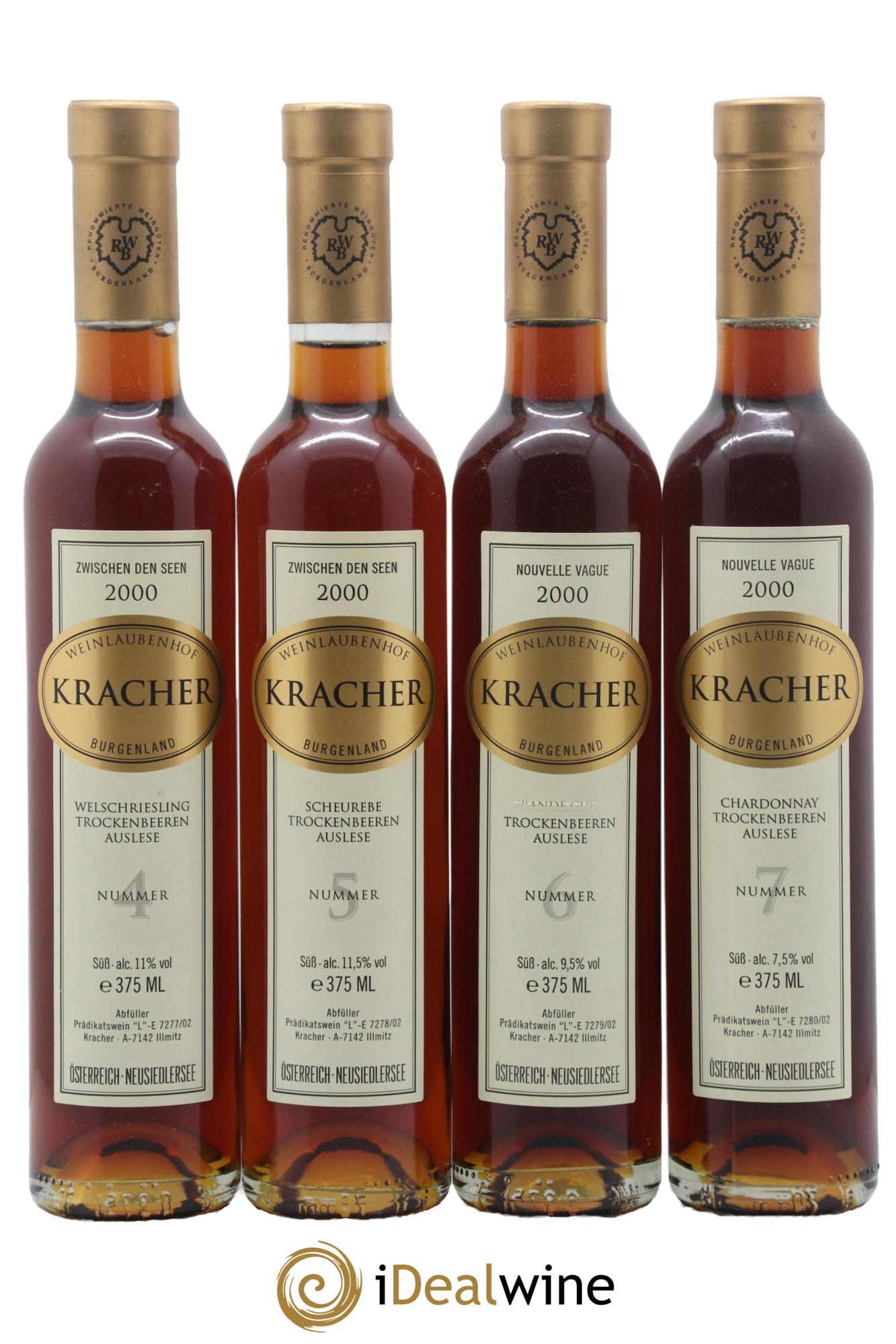 Autriche Coffret TBA de 1 à 10 Kracher - Lotto di 10 mezze bottiglie - 2