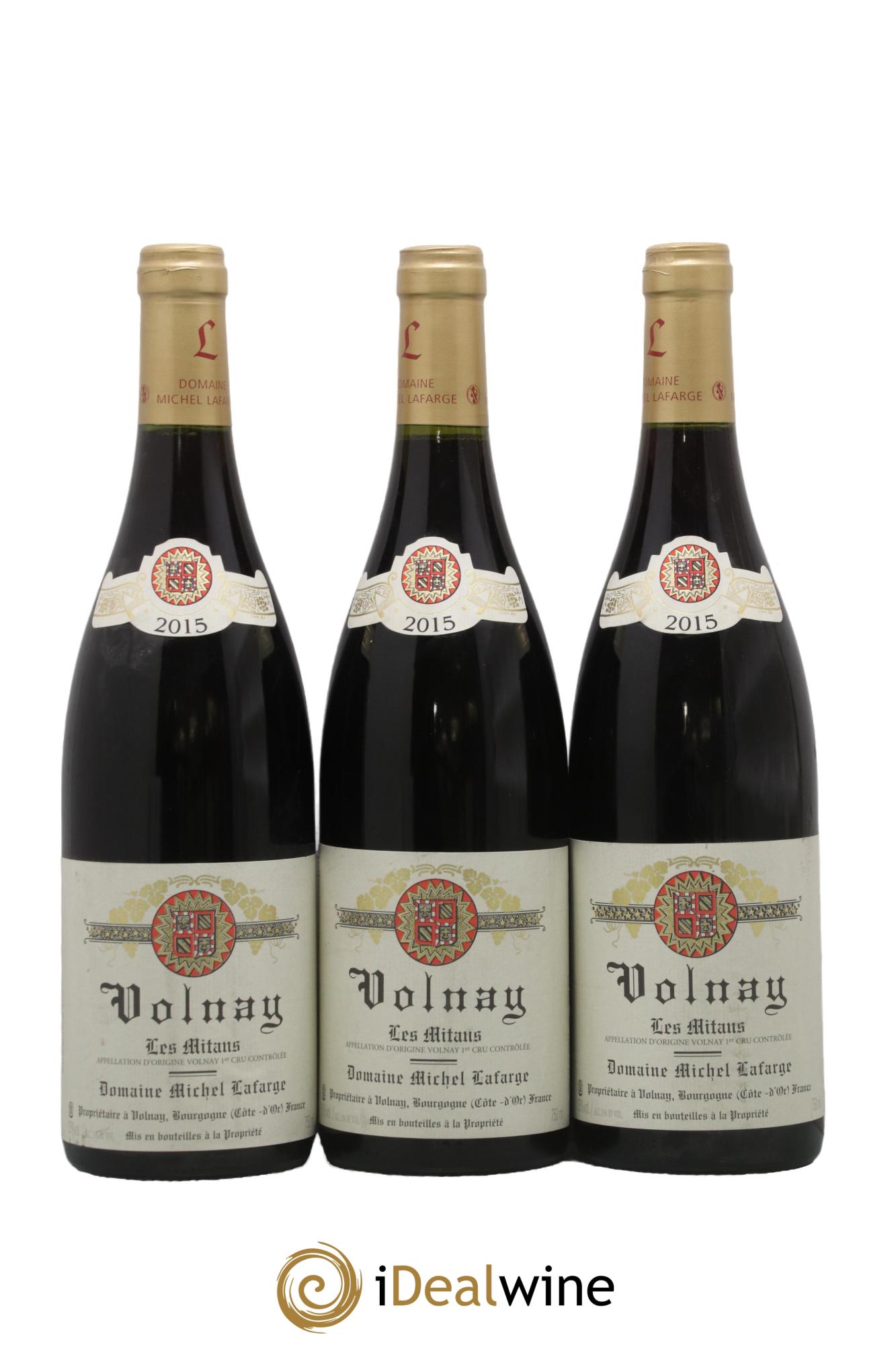 Volnay 1er Cru Les Mitans Lafarge (Domaine) 2015 - Lotto di 3 bottiglie - 0
