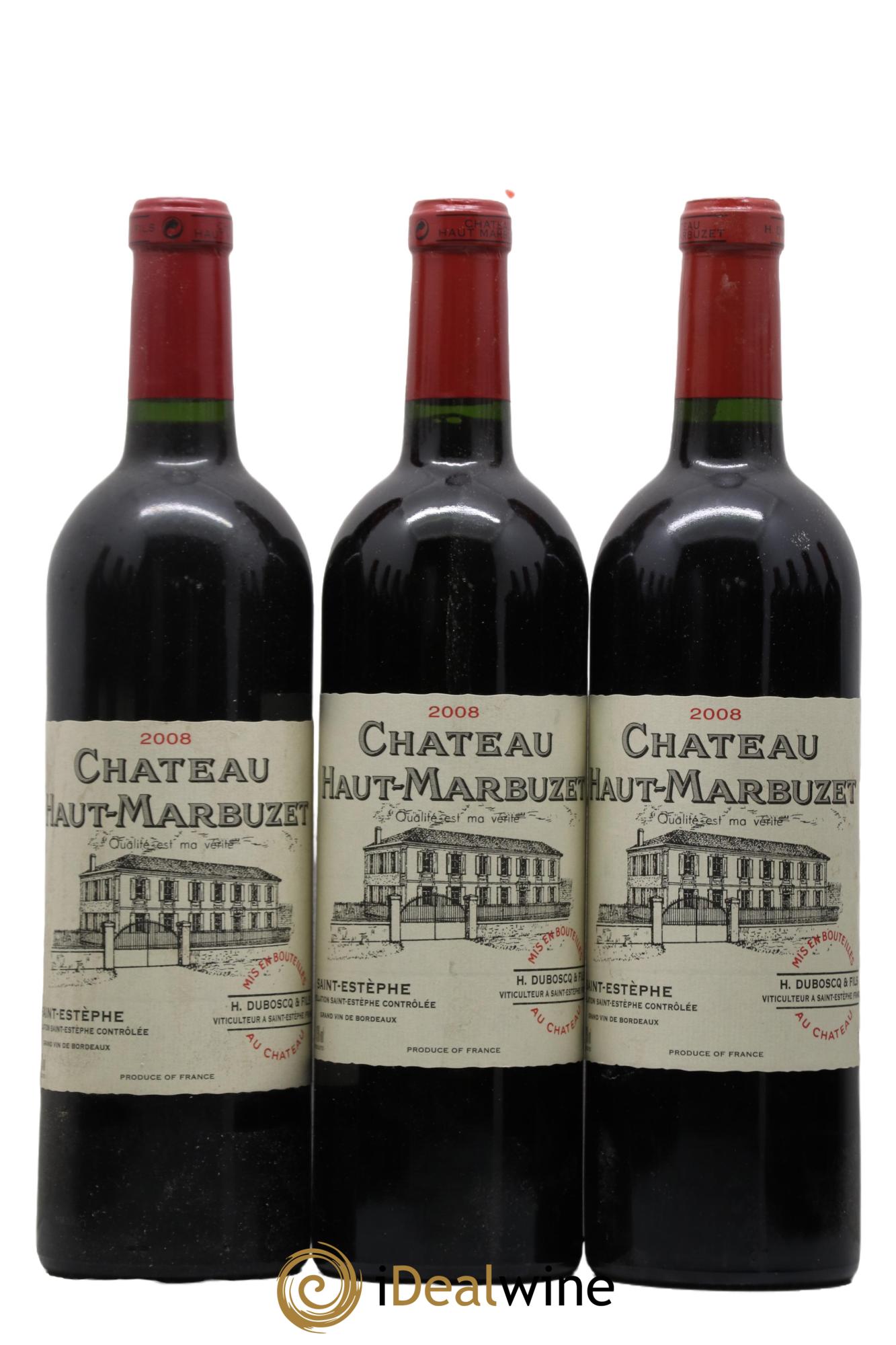 Château Haut Marbuzet 2008 - Lot de 12 bouteilles - 1