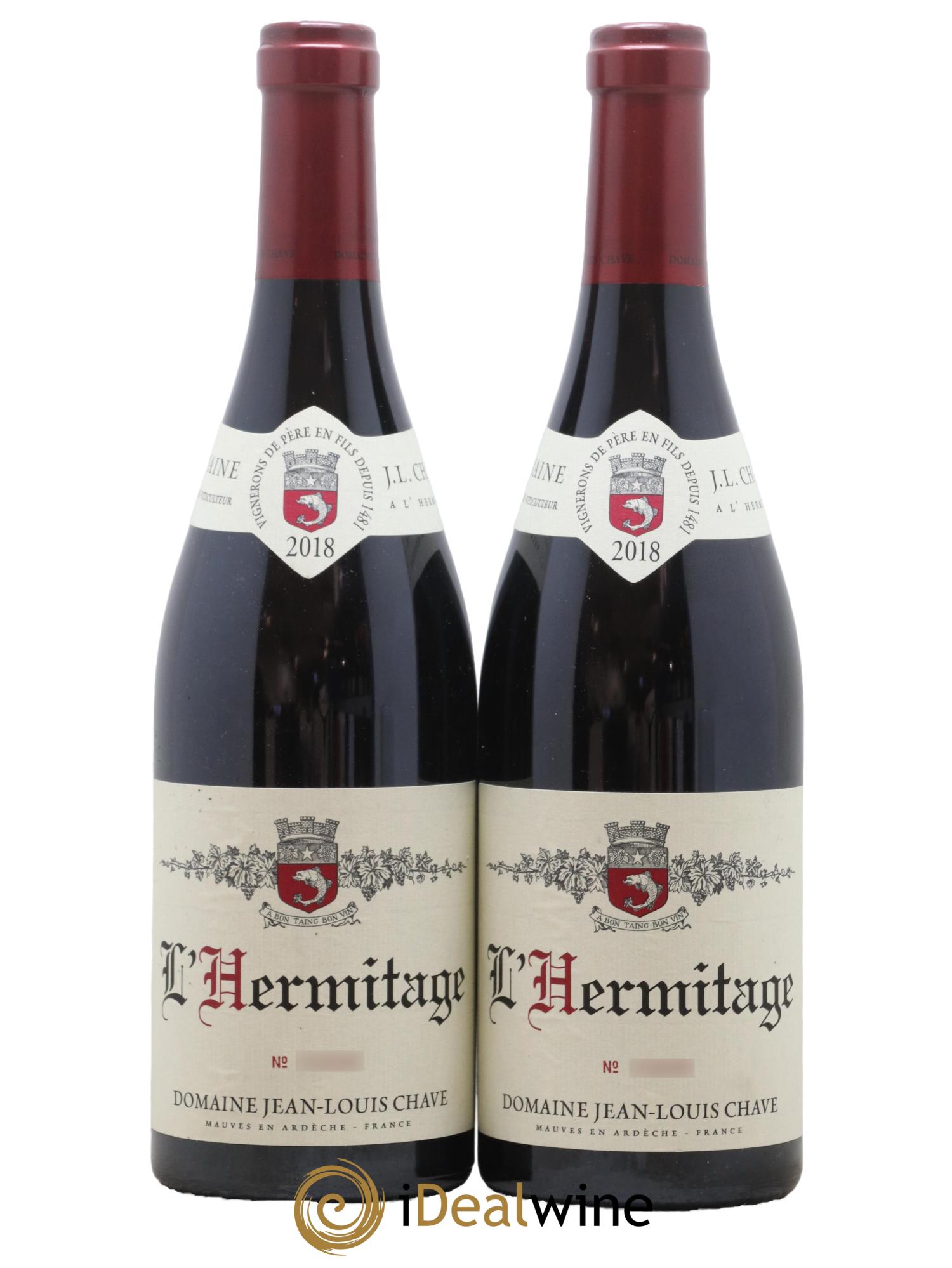 Hermitage Jean-Louis Chave 2018 - Lot de 2 bouteilles - 0