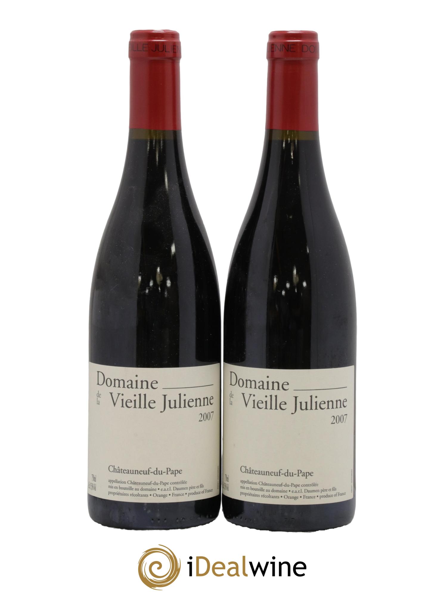 Châteauneuf-du-Pape Vieille Julienne (Domaine de la) Jean-Paul Daumen 2007 - Lot de 2 bouteilles - 0