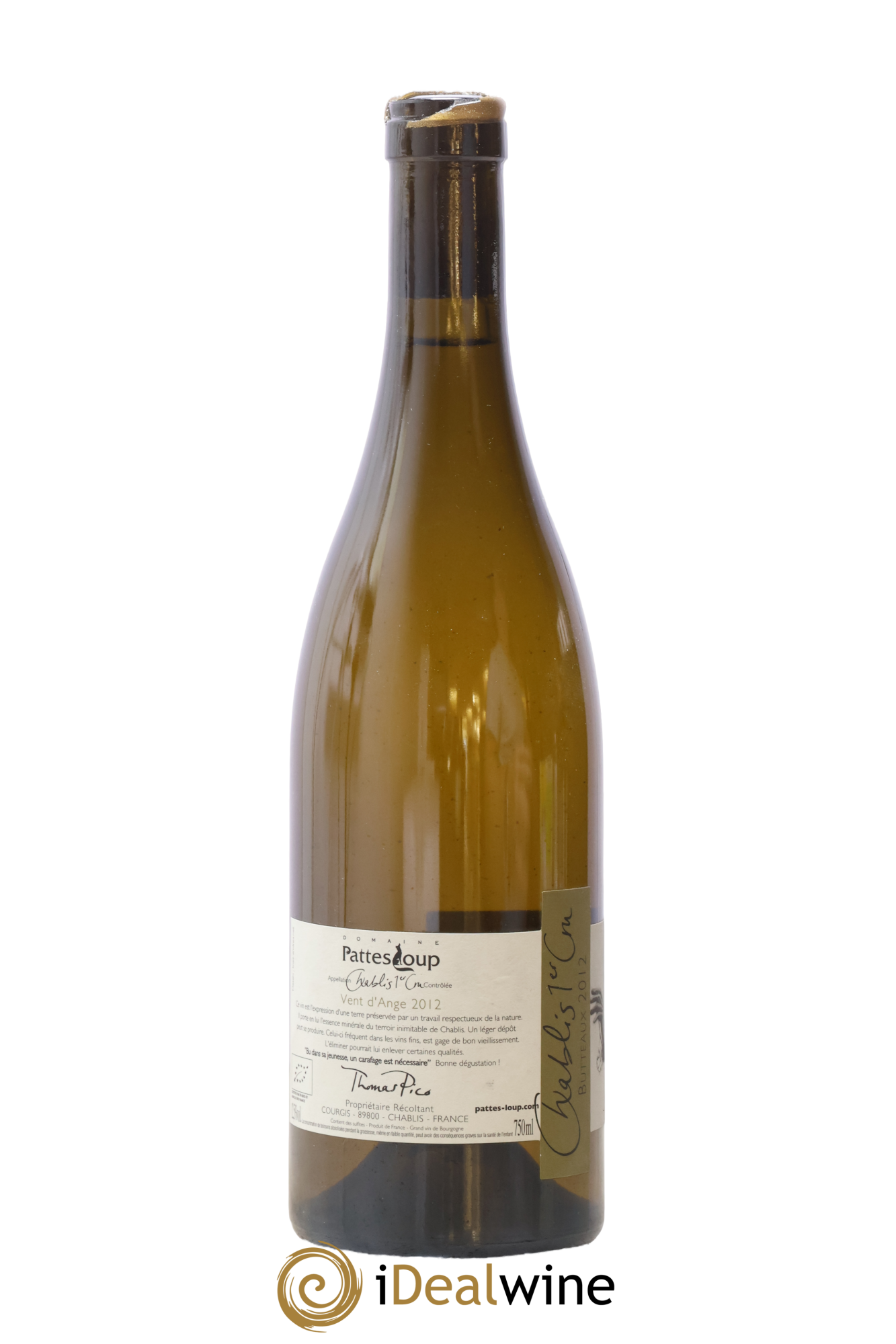 Chablis 1er Cru Butteaux Pattes Loup (Domaine) 2012 - Posten von 1 Flasche - 1
