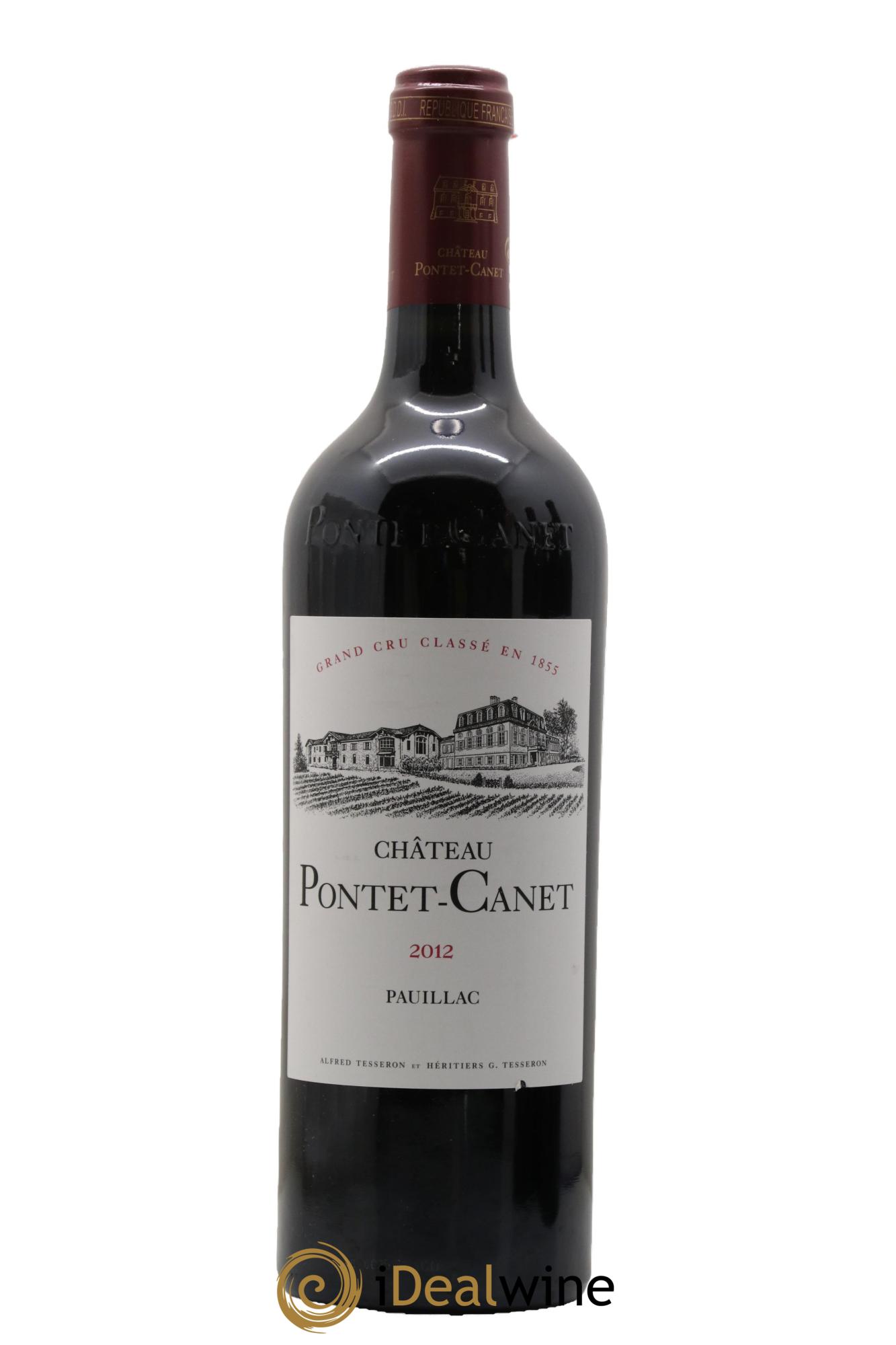 Château Pontet Canet 5ème Grand Cru Classé 2012 - Lot de 1 bouteille - 0