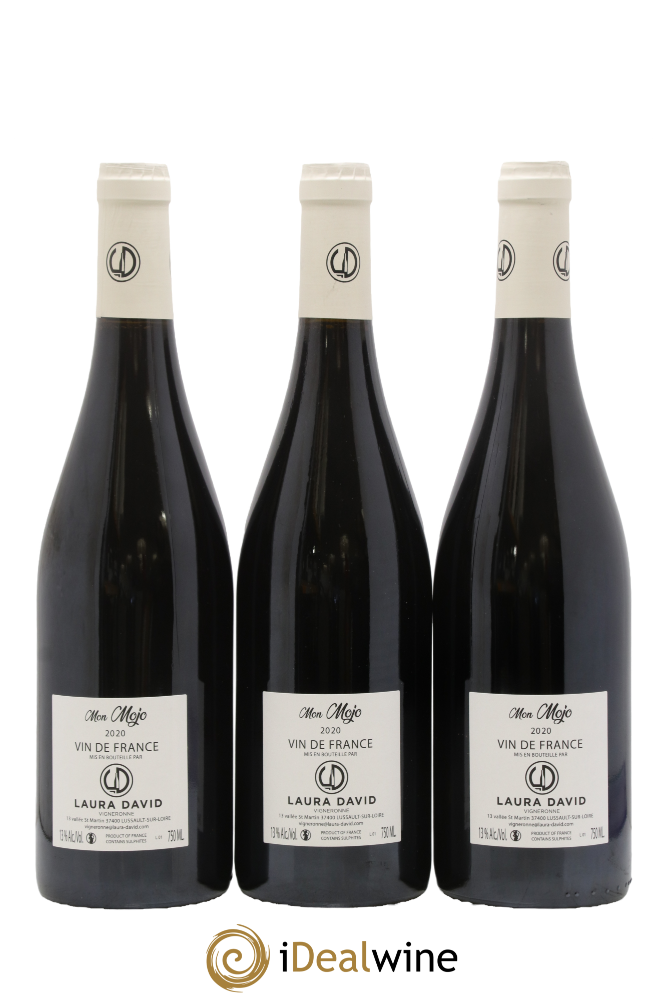 Vin de France Mon Mojo Laura David 2020 - Lot de 3 bouteilles - 1