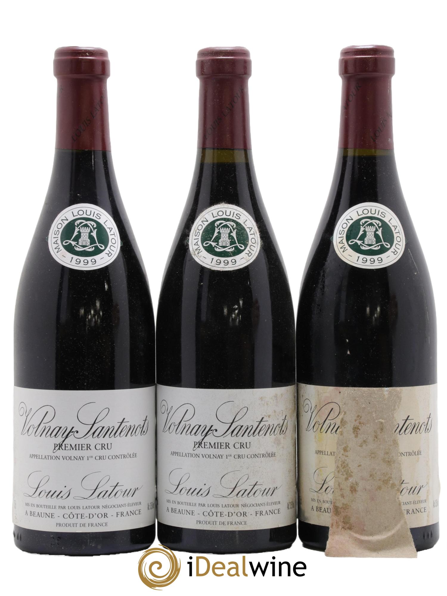 Volnay 1er Cru Santenots Louis Latour 1999 - Lot of 12 bottles - 4