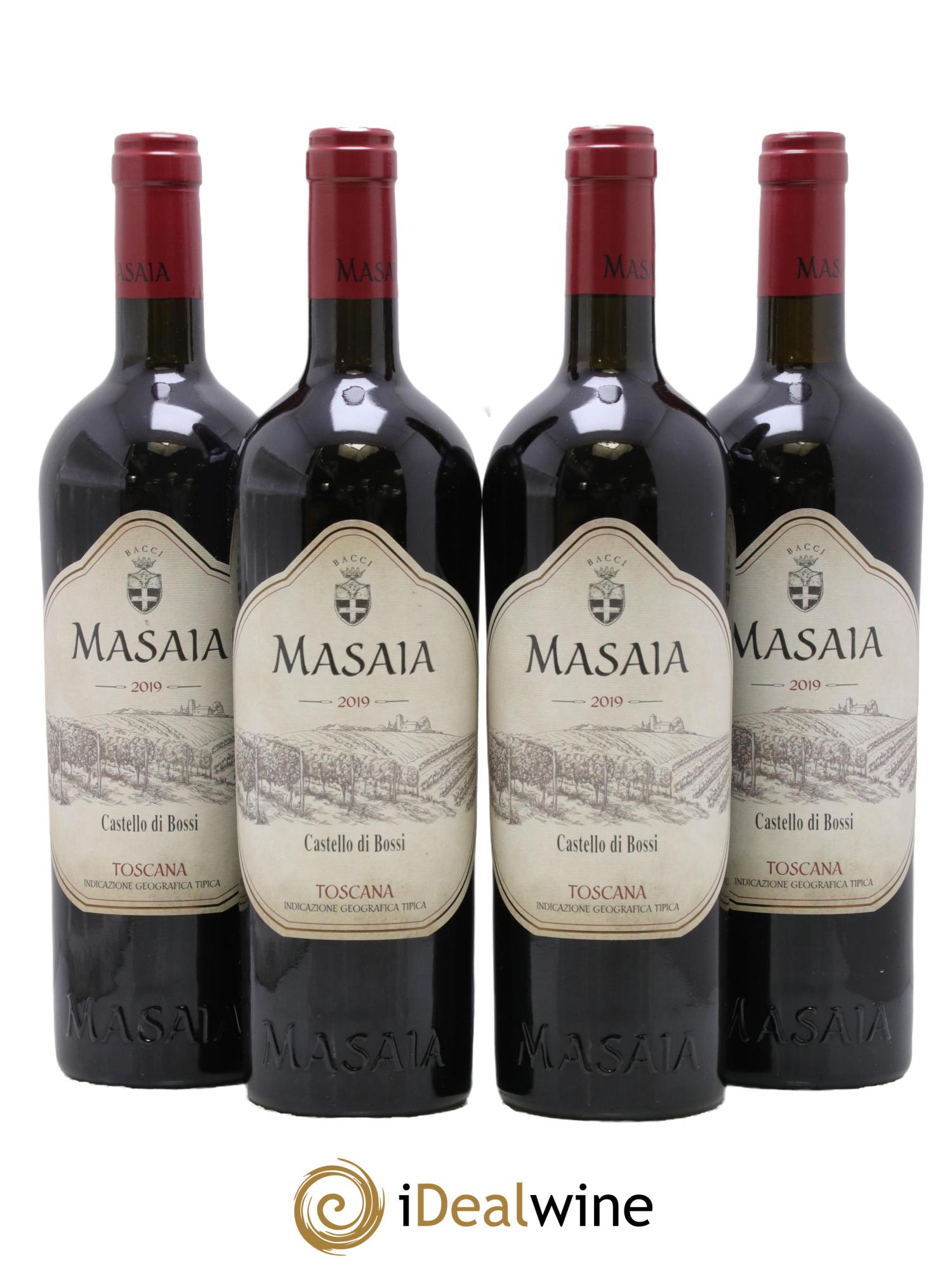 Italie Toscana Masaia Castello Di Bossi 2019 - Lot de 4 bouteilles - 0