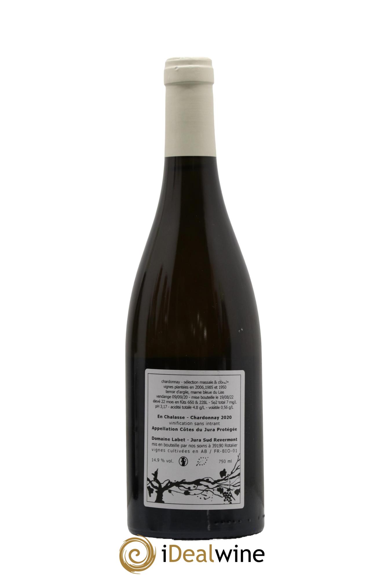 Côtes du Jura Chardonnay En Chalasse Romain - Julien - Charline Labet 2020 - Lot de 1 bouteille - 1