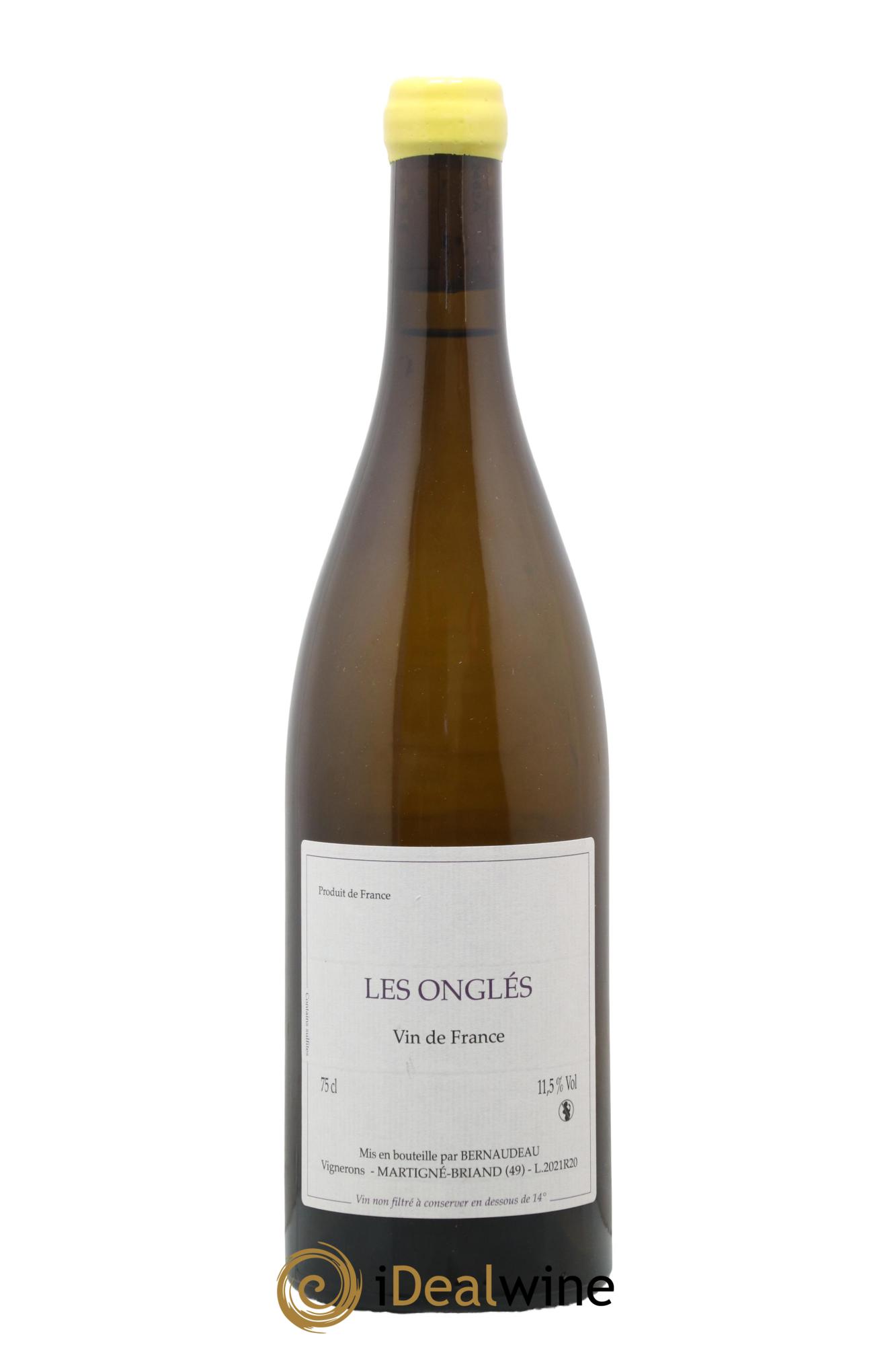 Vin de France Les Onglés Stéphane Bernaudeau 2021 - Lot de 1 bouteille - 0