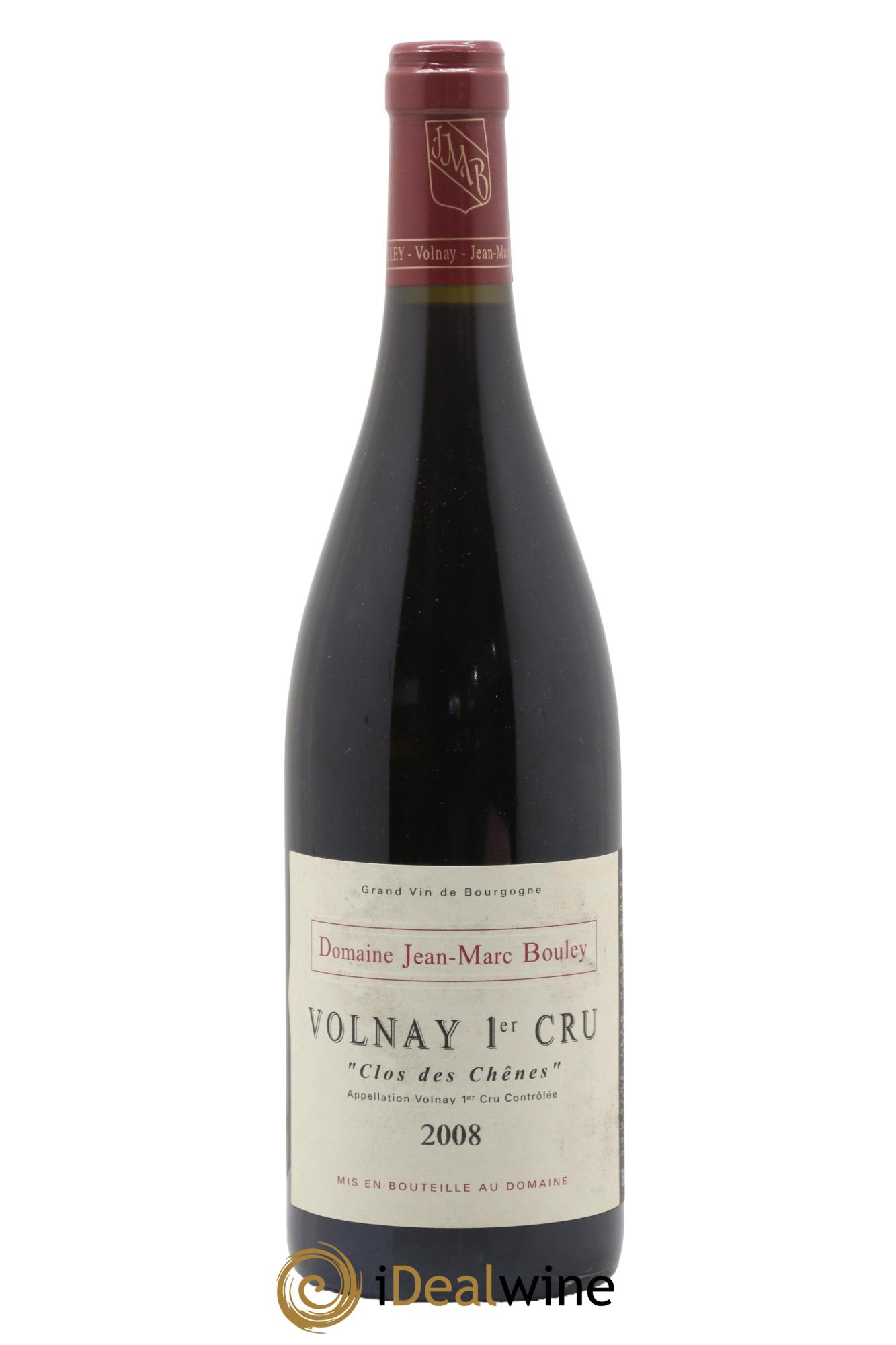 Volnay 1er Cru Clos des Chênes Bouley (Domaine) 2008 - Lot de 1 bouteille - 0