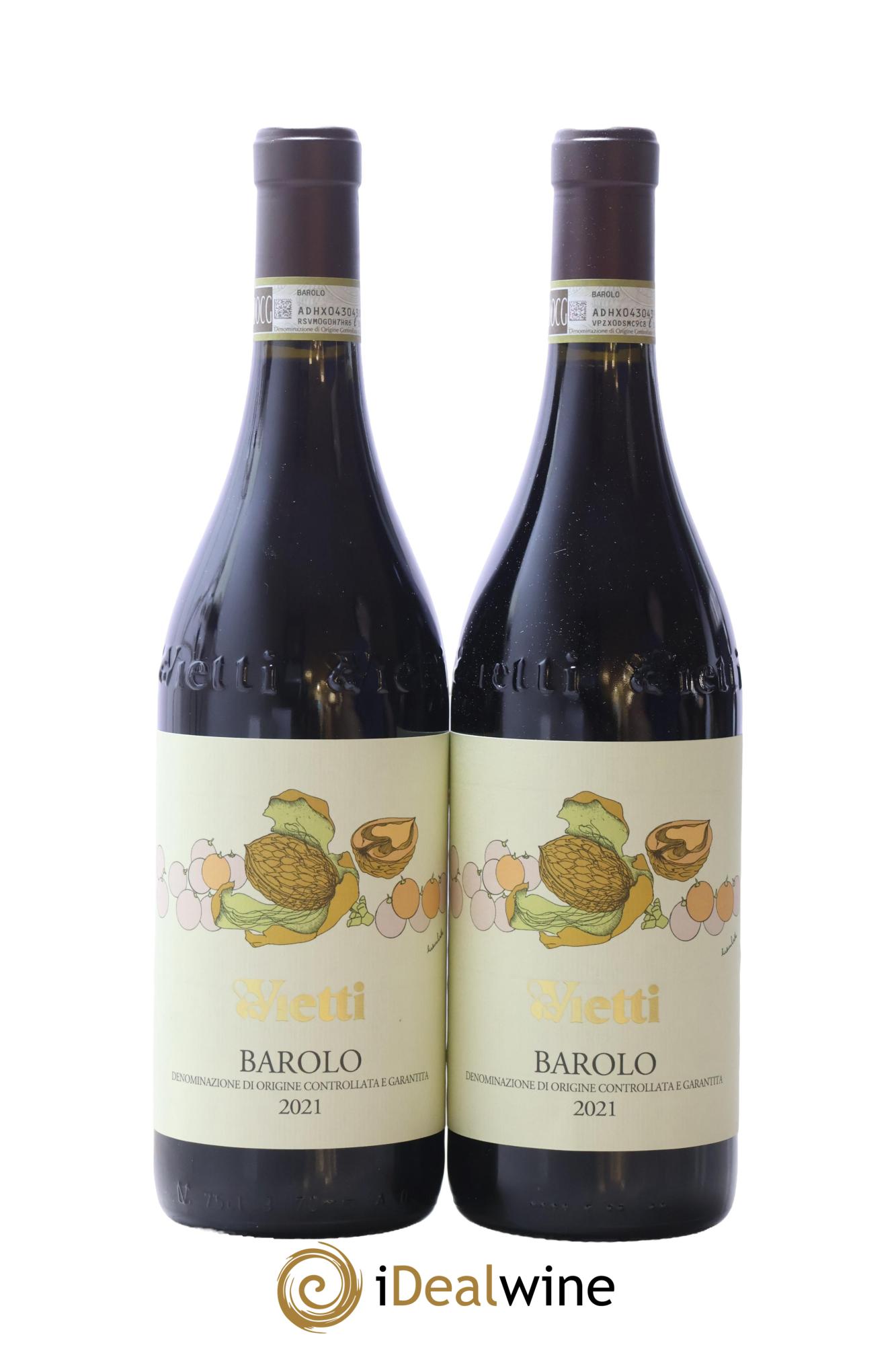 Barolo DOCG Vietti 2021 - Posten von 2 Flaschen - 0