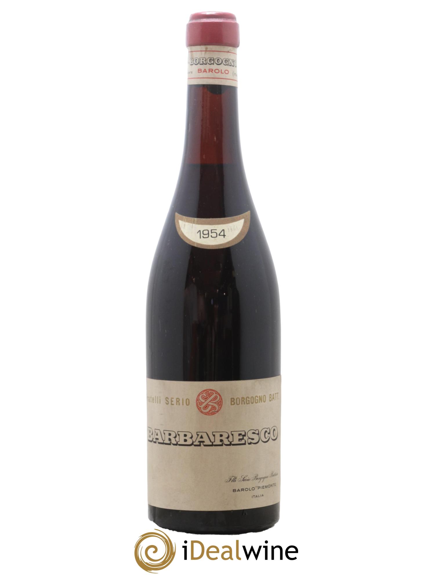 Barbaresco DOCG Serio e Battista Borgogno 1954 - Lot de 1 bouteille - 0