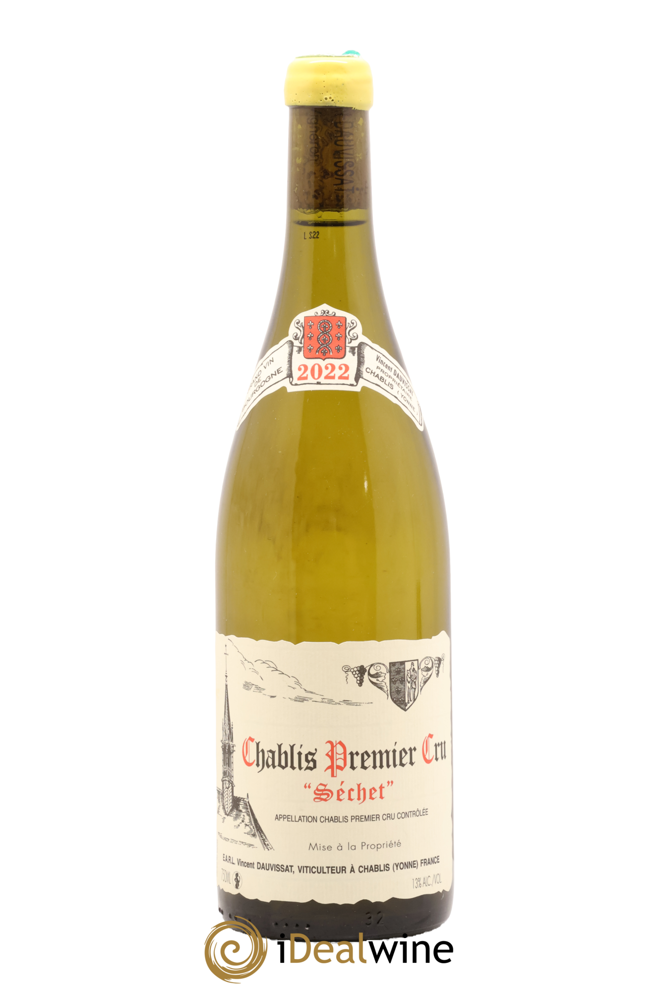 Chablis 1er Cru Séchet Vincent Dauvissat (Domaine) 2022 - Lot of 1 bottle - 0