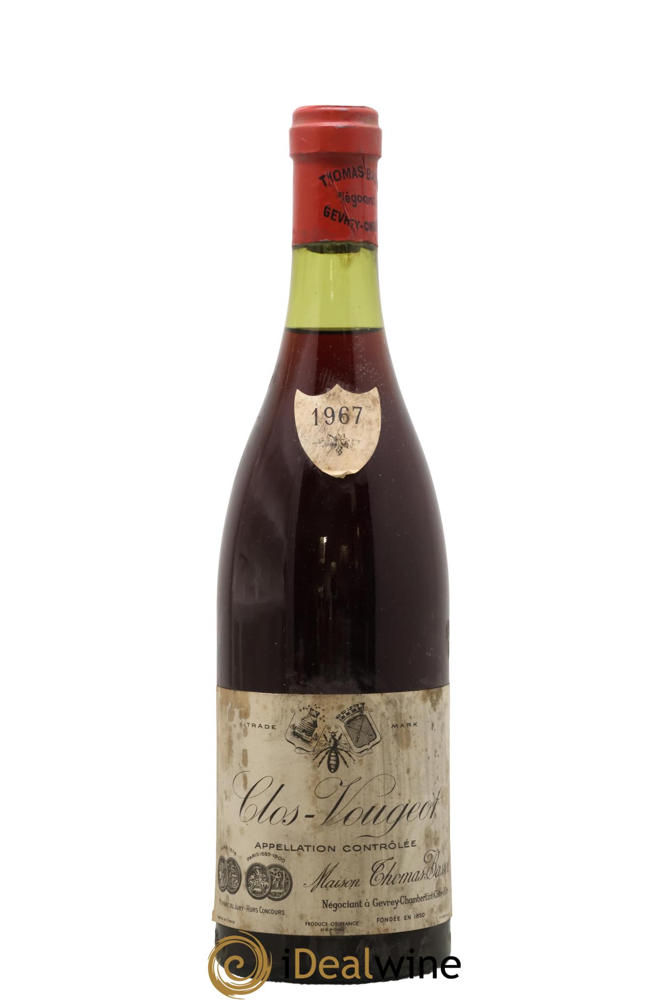 Clos de Vougeot Grand Cru 1967 - Lote de 1 botella - 0