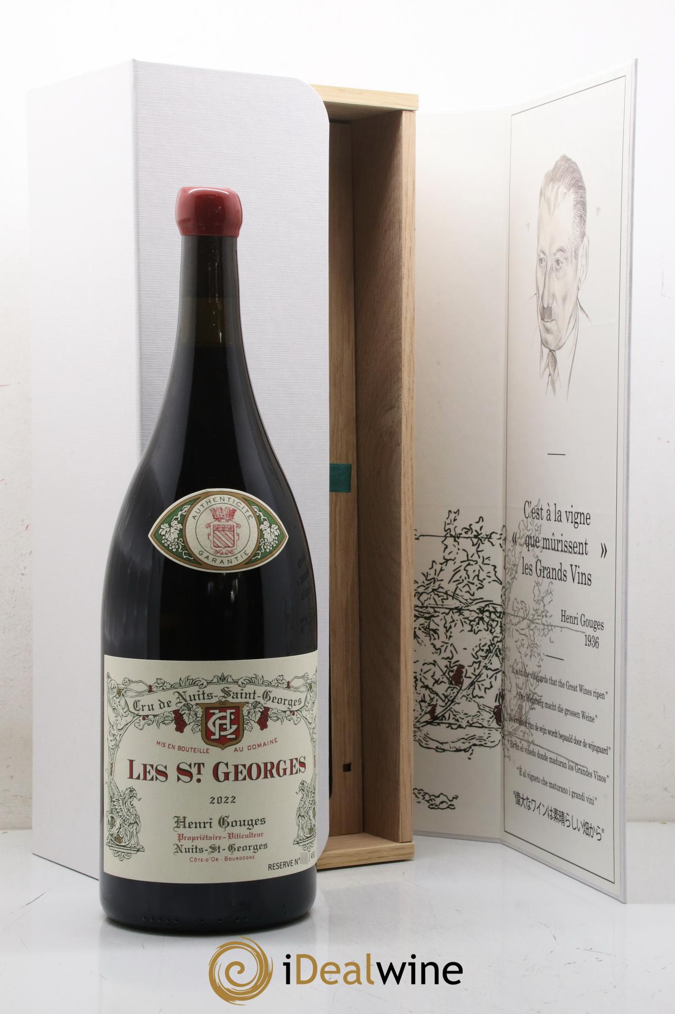 Nuits-Saint-Georges 1er Cru Les Saints Georges Henri Gouges  2022 - Lot de 1 magnum - 0