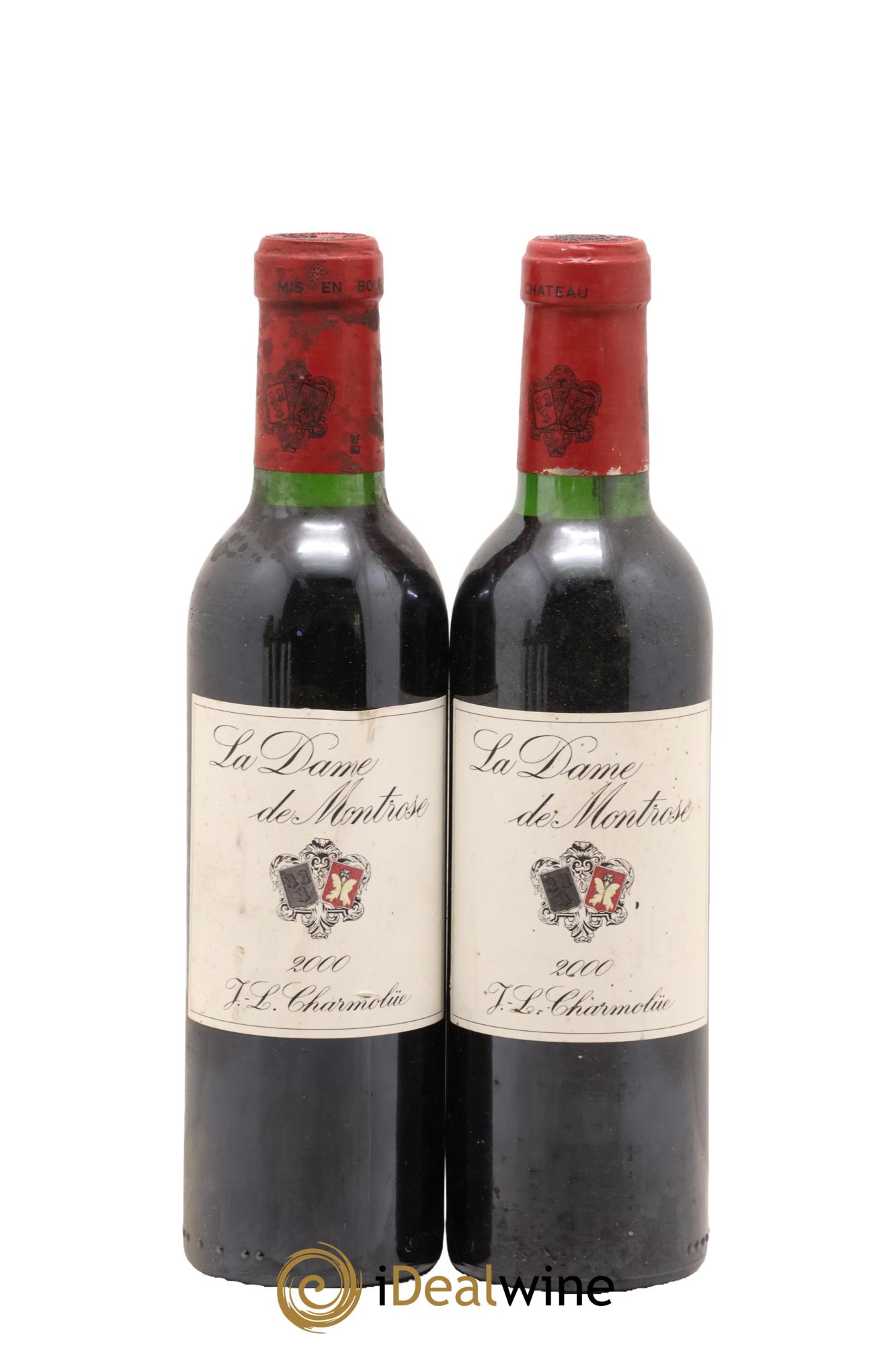 La Dame de Montrose Second Vin 2000 - Posten von 2 Demi-Flaschen - 0