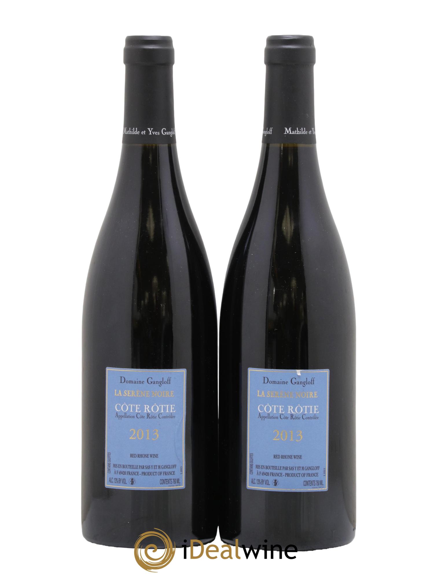 Côte-Rôtie La Sereine Noire Gangloff (Domaine) 2013 - Lot of 2 bottles - 1