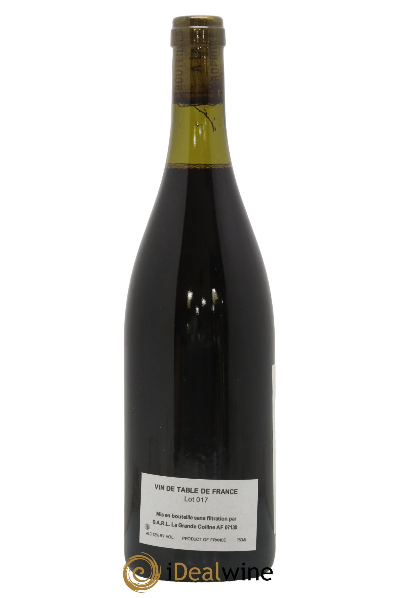 Vin de France (Ex Cornas) Hirotake Ooka - Domaine La Grande Colline 2017 - Lot de 1 bouteille - 1