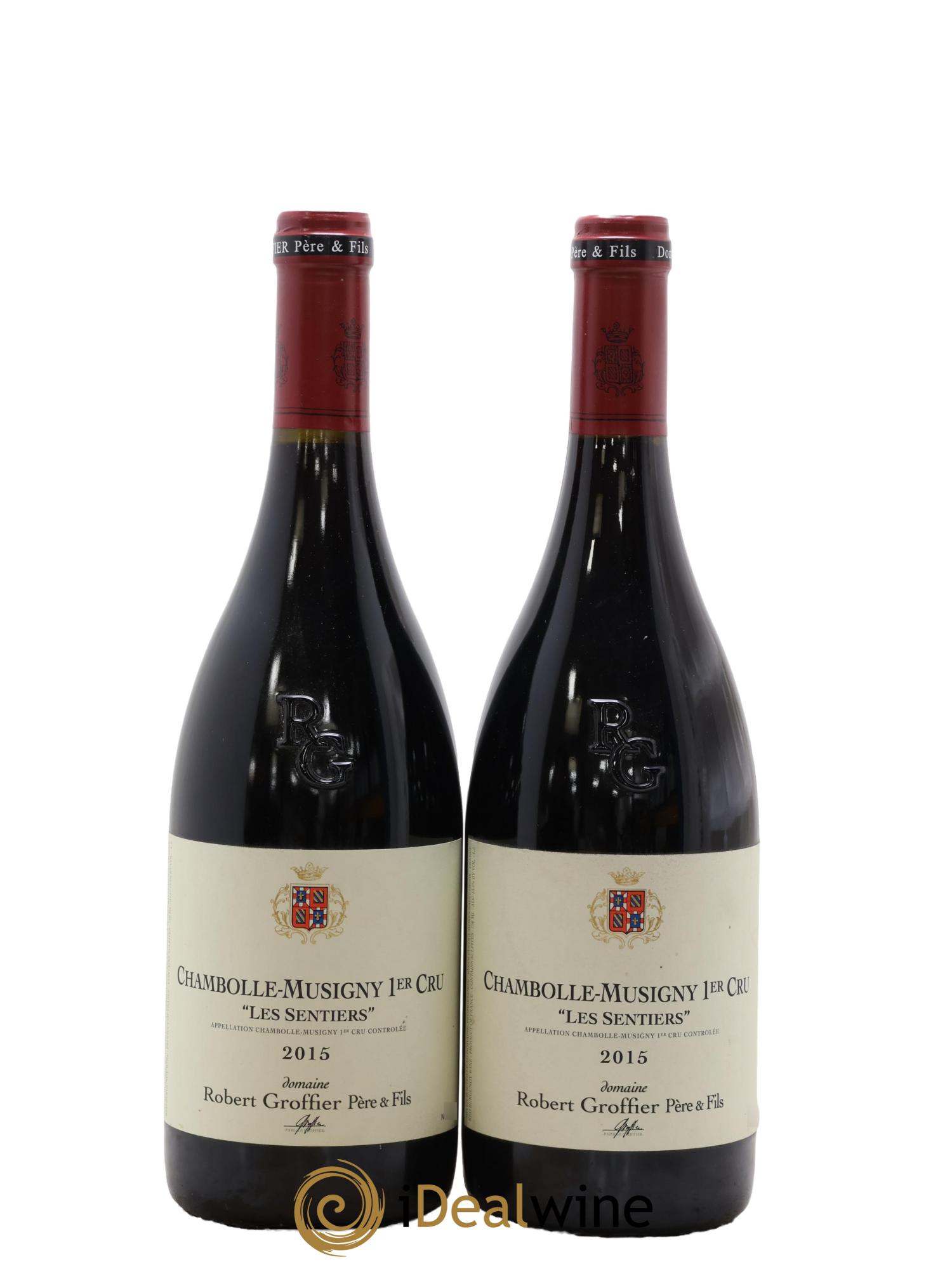 Chambolle-Musigny 1er Cru Les Sentiers Robert Groffier Père & Fils (Domaine) 2015 - Lot of 2 bottles - 0