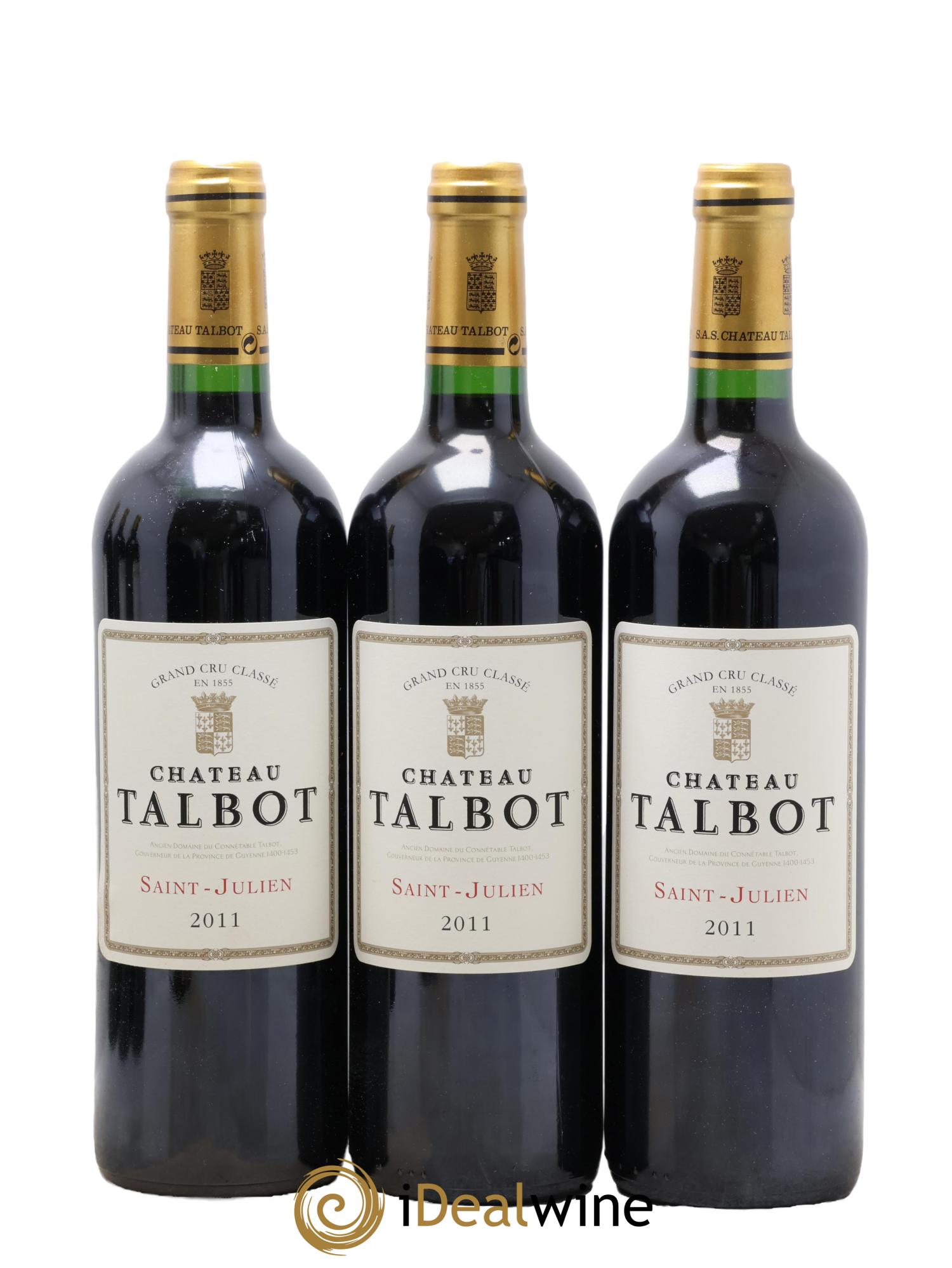 Château Talbot 4ème Grand Cru Classé  2011 - Lotto di 12 bottiglie - 3