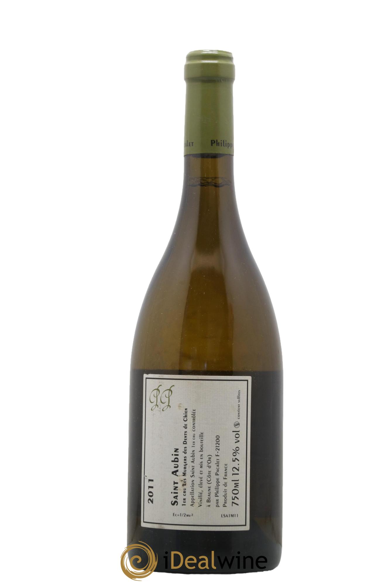 Saint-Aubin 1er Cru Murgers des Dents de Chien Philippe Pacalet 2011 - Lot de 1 bouteille - 1
