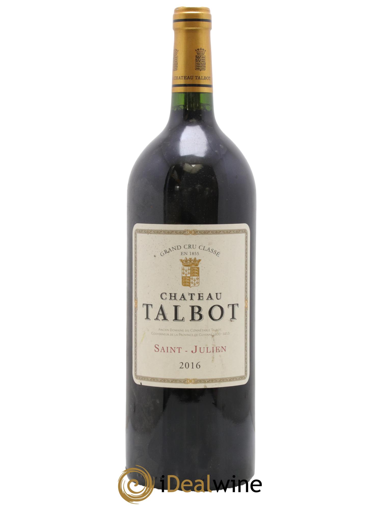 Château Talbot 4ème Grand Cru Classé 2016 - Lot de 1 magnum - 0