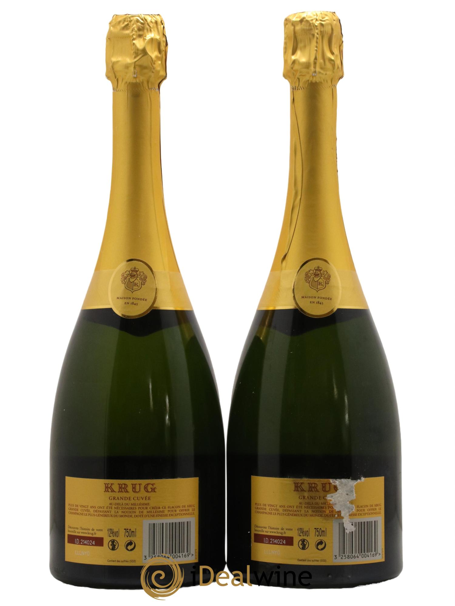 Grande Cuvée - 162ème édition Krug - Lot de 2 bouteilles - 1