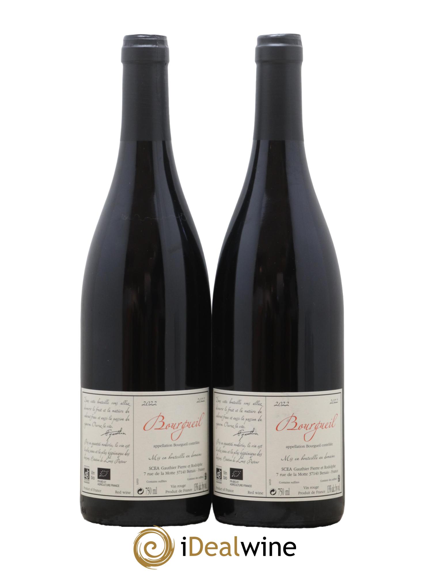 Bourgueil Jour de Soif Domaine du Bel Air 2022 - Lot de 2 bouteilles - 1