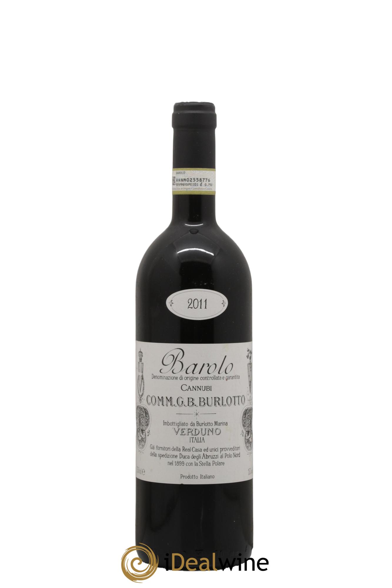 Barolo DOCG Cannubi Comm. Giovan Battista Burlotto 2011 - Lot de 1 bouteille - 0