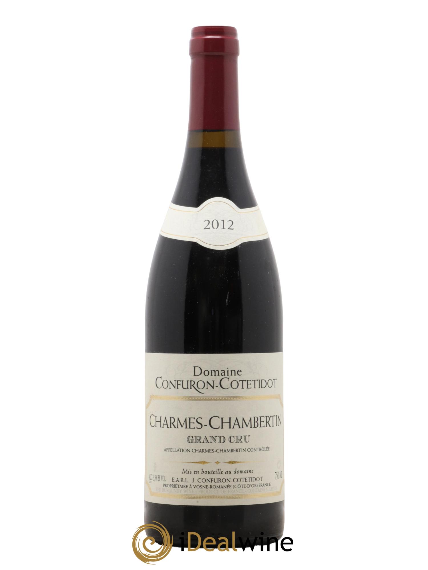 Charmes-Chambertin Grand Cru Confuron-Cotetidot 2012 - Lot de 1 bouteille - 0