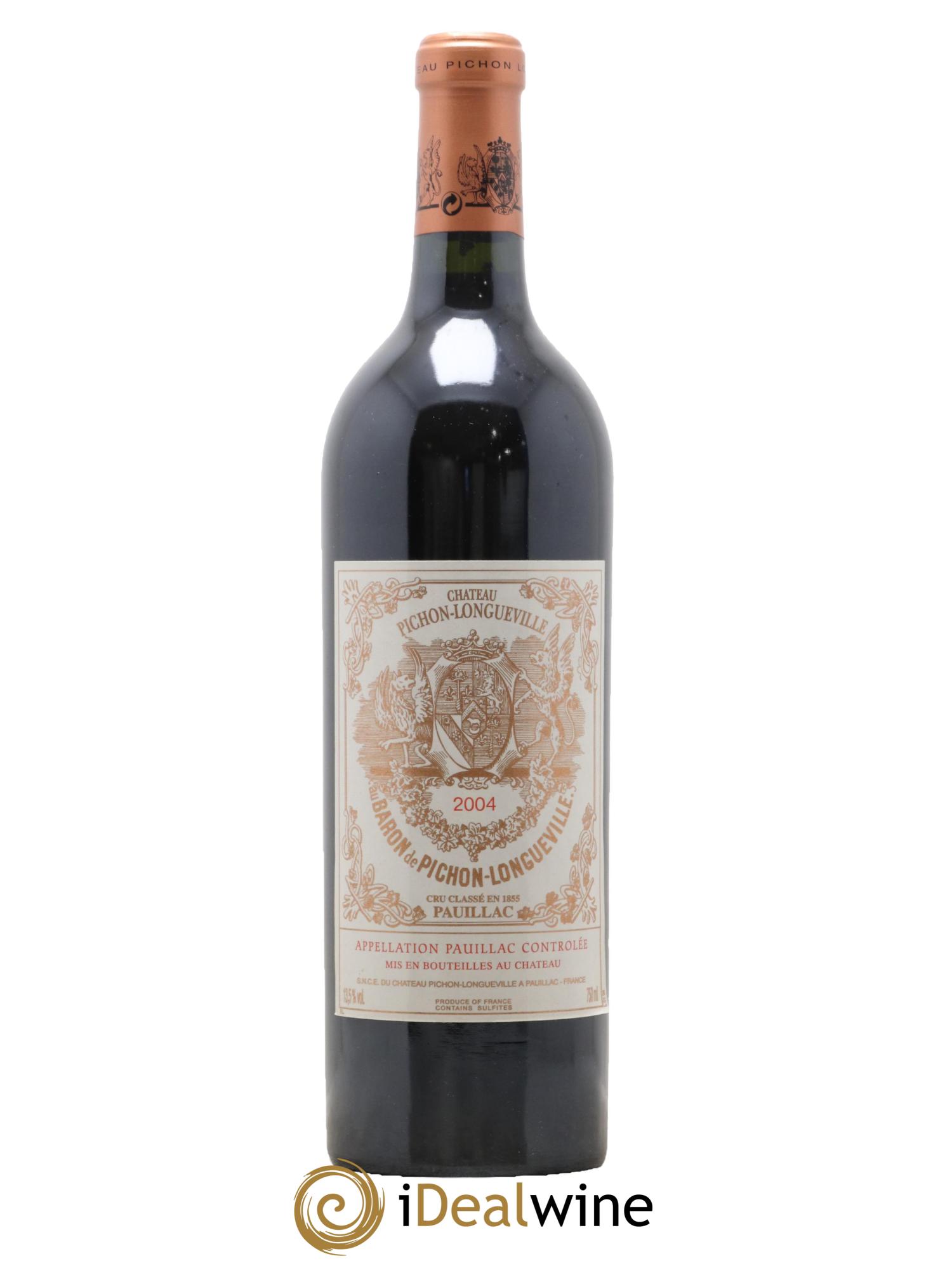 Pichon Longueville Baron 2ème Grand Cru Classé 2004 - Lot de 1 bouteille - 0