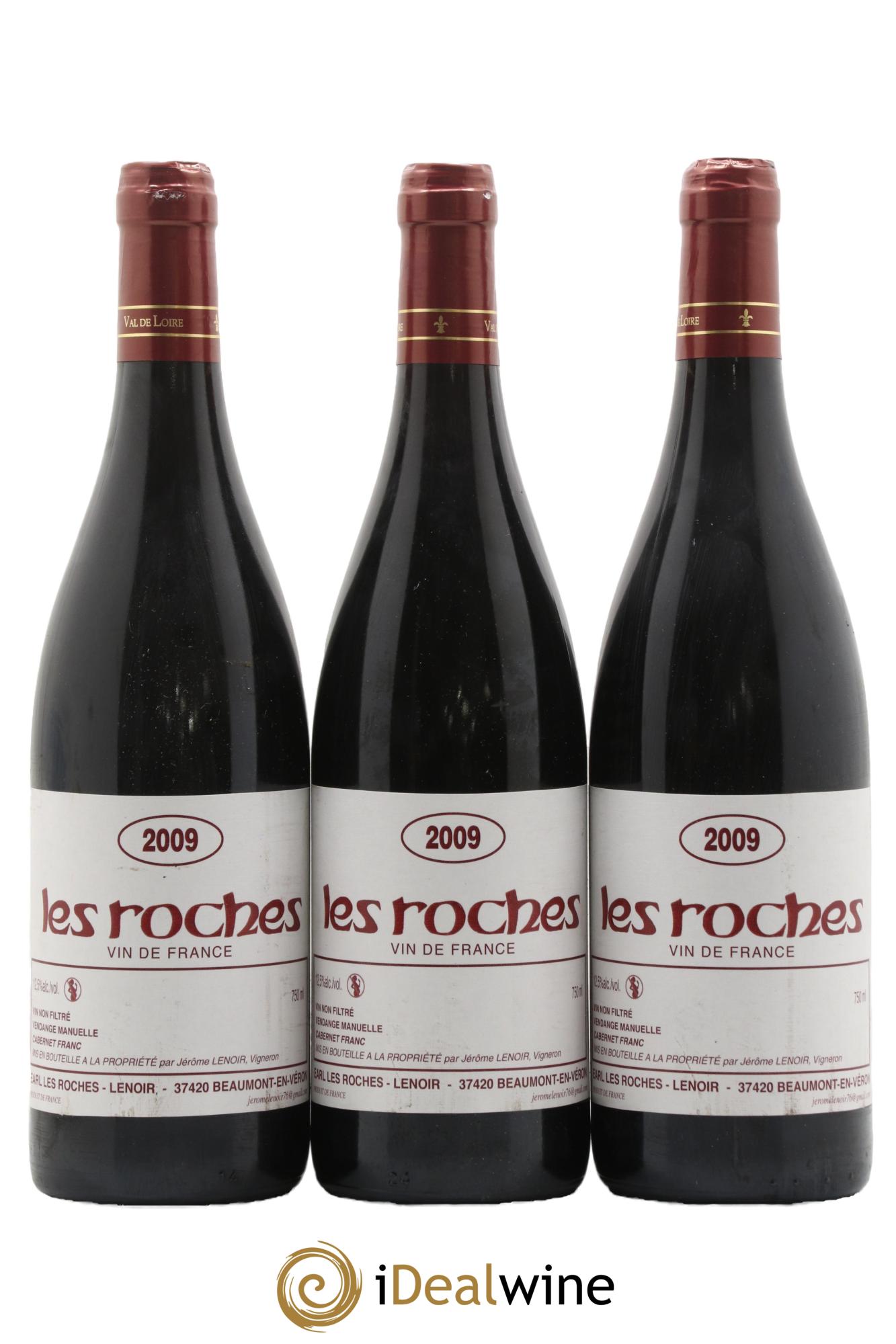 Vin de France Les Roches Lenoir (Domaine) 2009 - Lot de 3 bouteilles - 0
