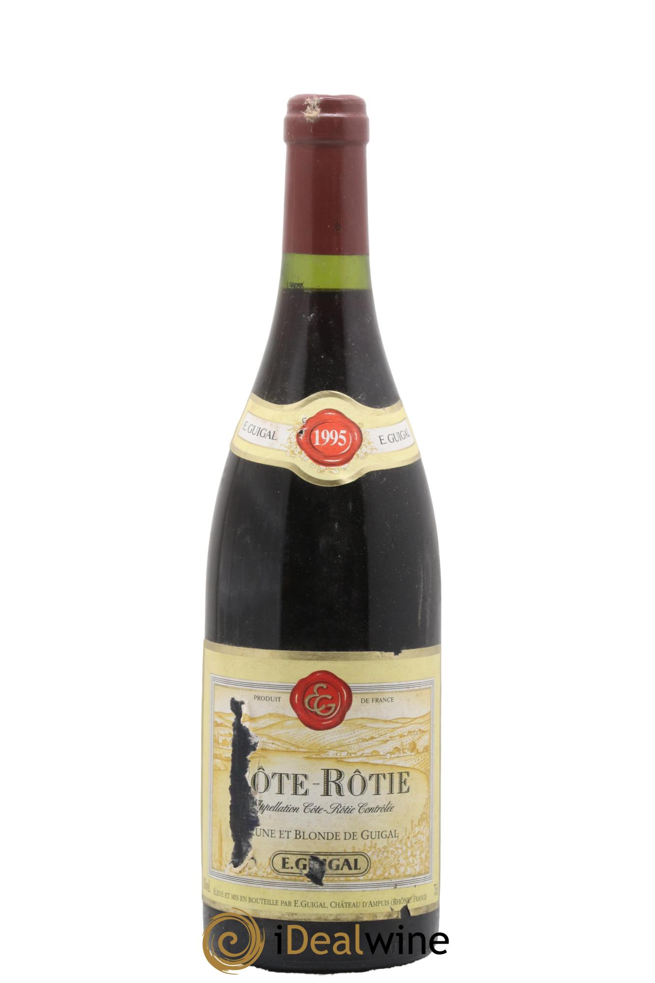 Côte-Rôtie Côtes Brune et Blonde Guigal 1995 - Posten von 1 Flasche - 0