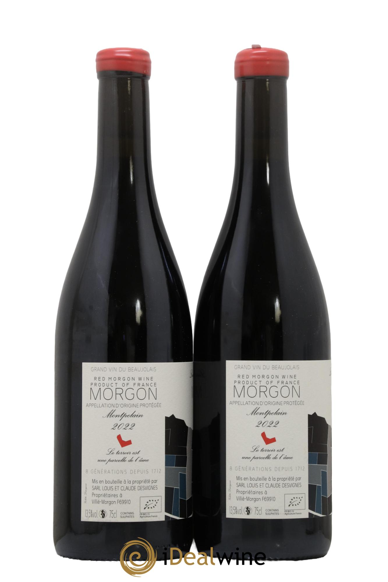 Morgon Montpelain Louis-Claude Desvignes 2022 - Posten von 2 Flaschen - 1