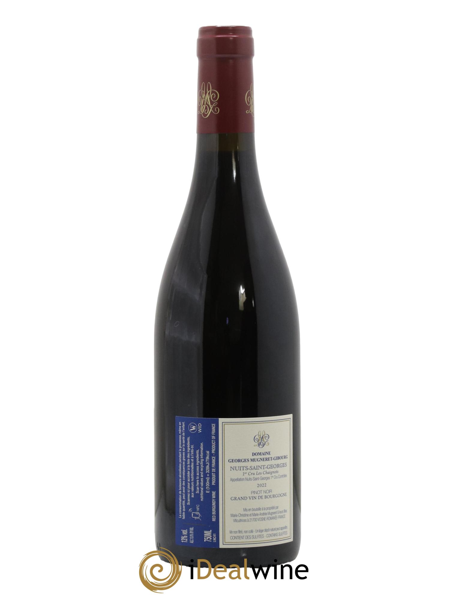 Nuits-Saint-Georges 1er Cru Les Chaignots Mugneret-Gibourg (Domaine) 2022 - Lot de 1 bouteille - 1