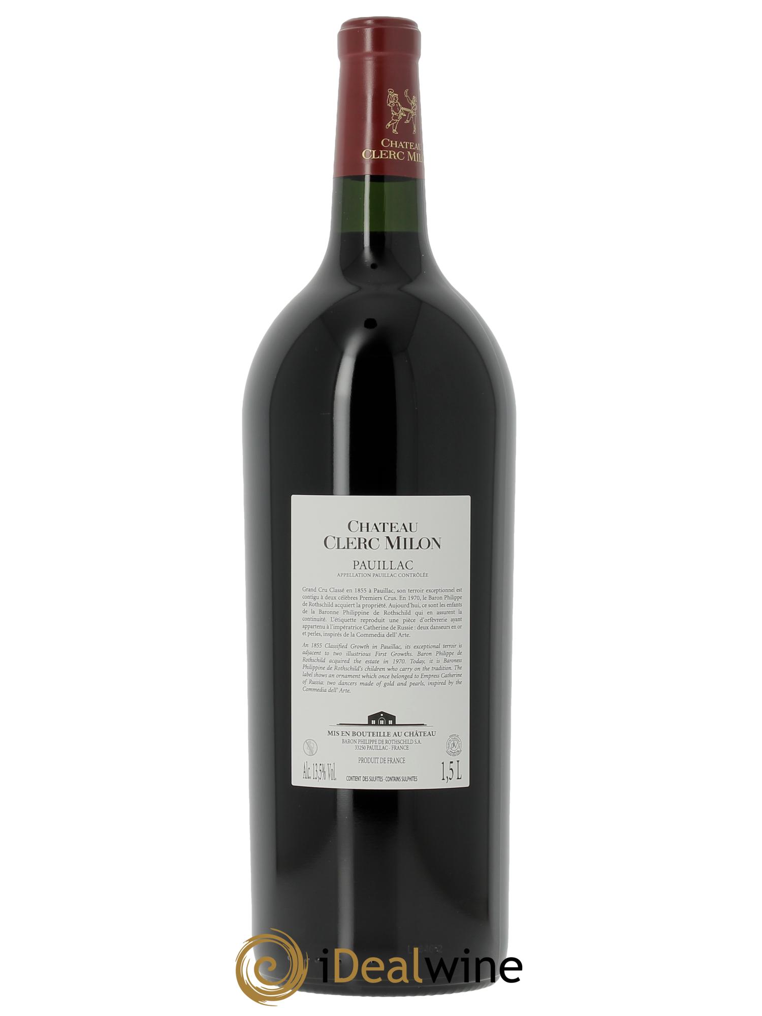 Château Clerc Milon 5ème Grand Cru Classé (CBO à partir de 3 mgs) 2023 - Lot de 1 magnum - 1