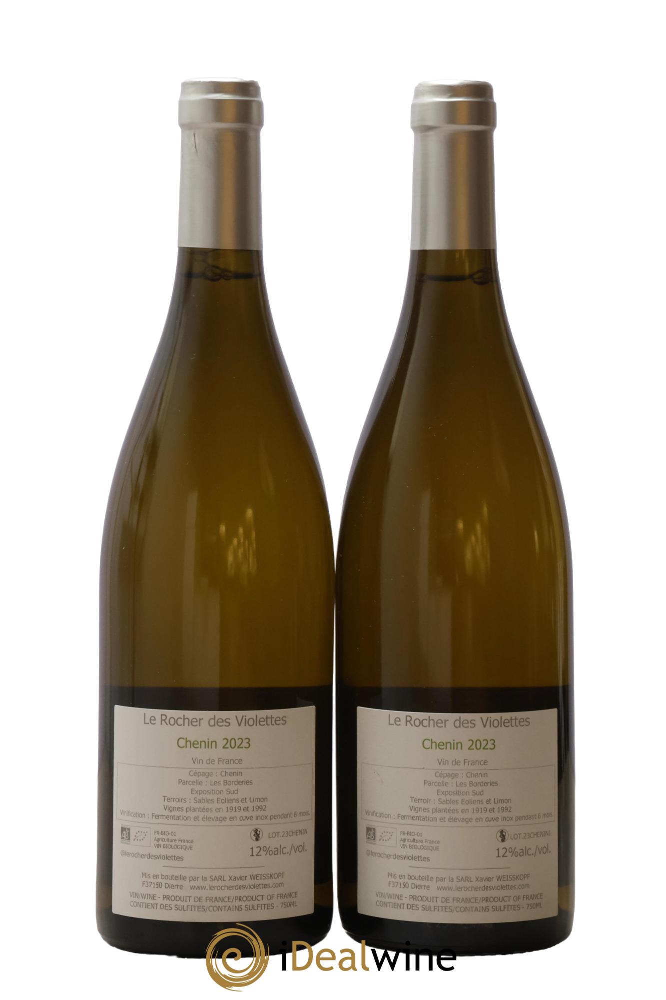 Vin de France Chenin Le Rocher des Violettes 2023 - Lot of 2 bottles - 1