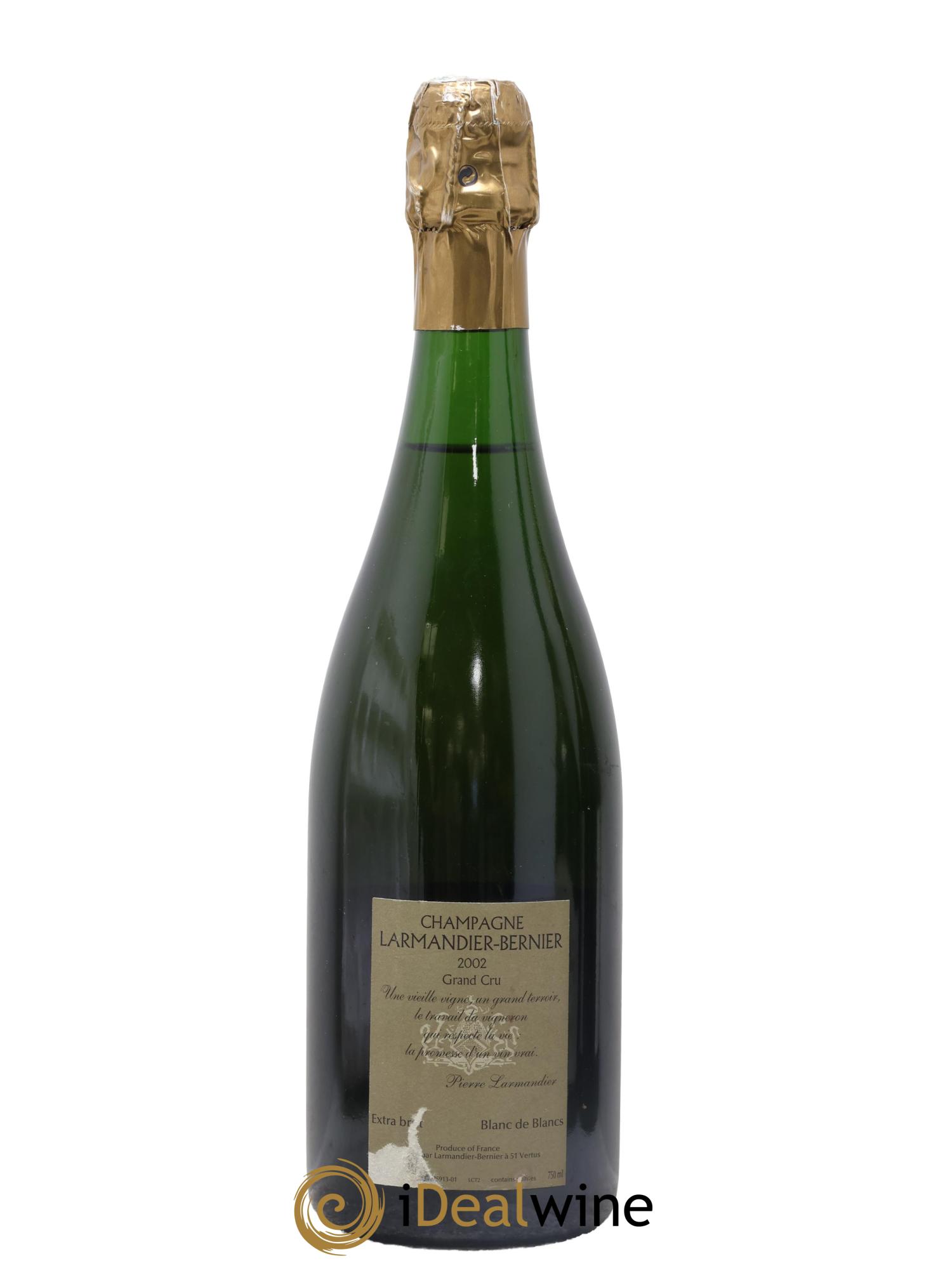 Vieille Vigne de Cramant Grand Cru Extra-Brut Larmandier-Bernier 2002 - Posten von 1 Flasche - 1