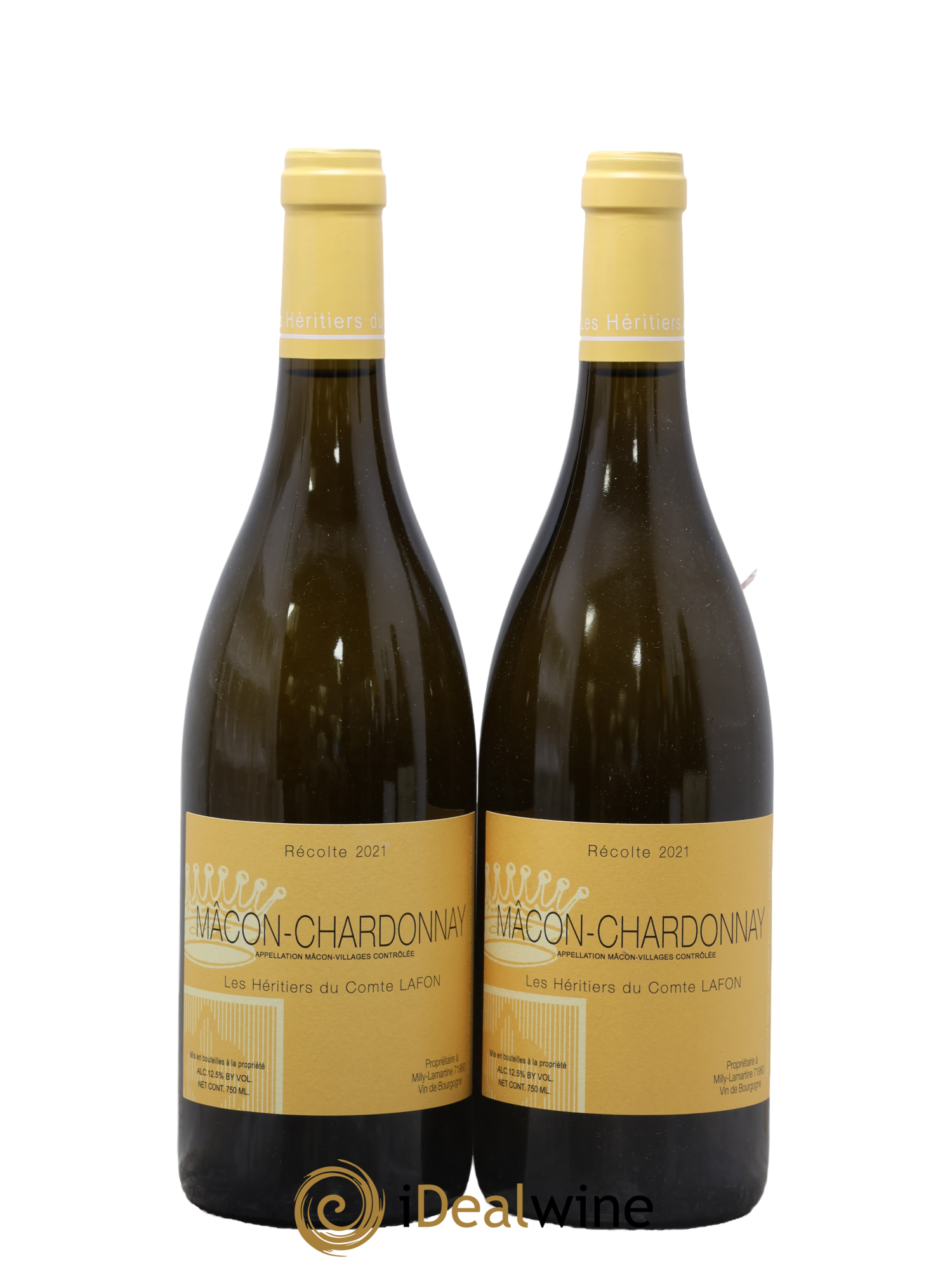 Mâcon Chardonnay Héritiers Comte Lafon 2021 - Lot de 2 bouteilles - 0